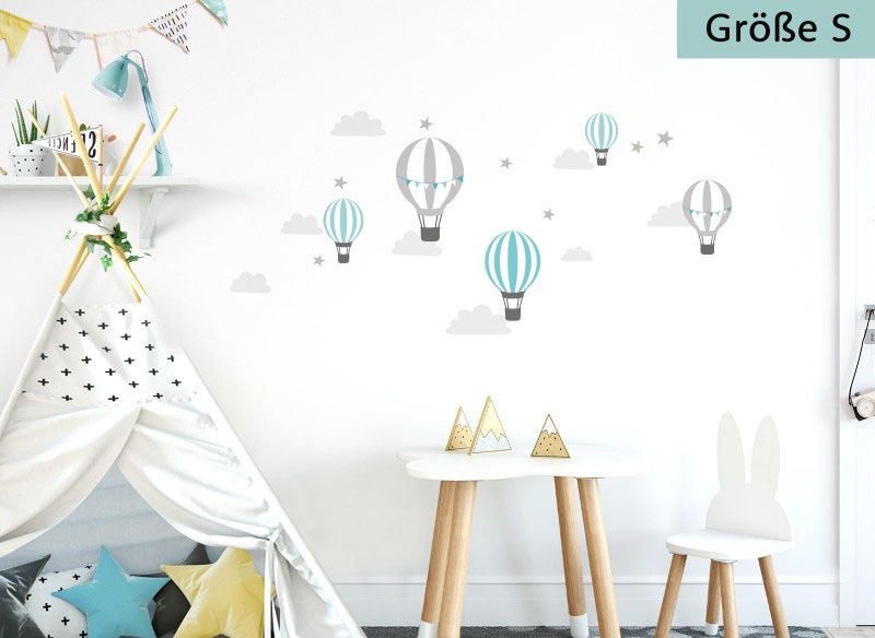Image of little DECO Wandtattoo »Little Deco Wandtattoo Heissluftballons Mint Grau« bei Ackermann Versand Schweiz