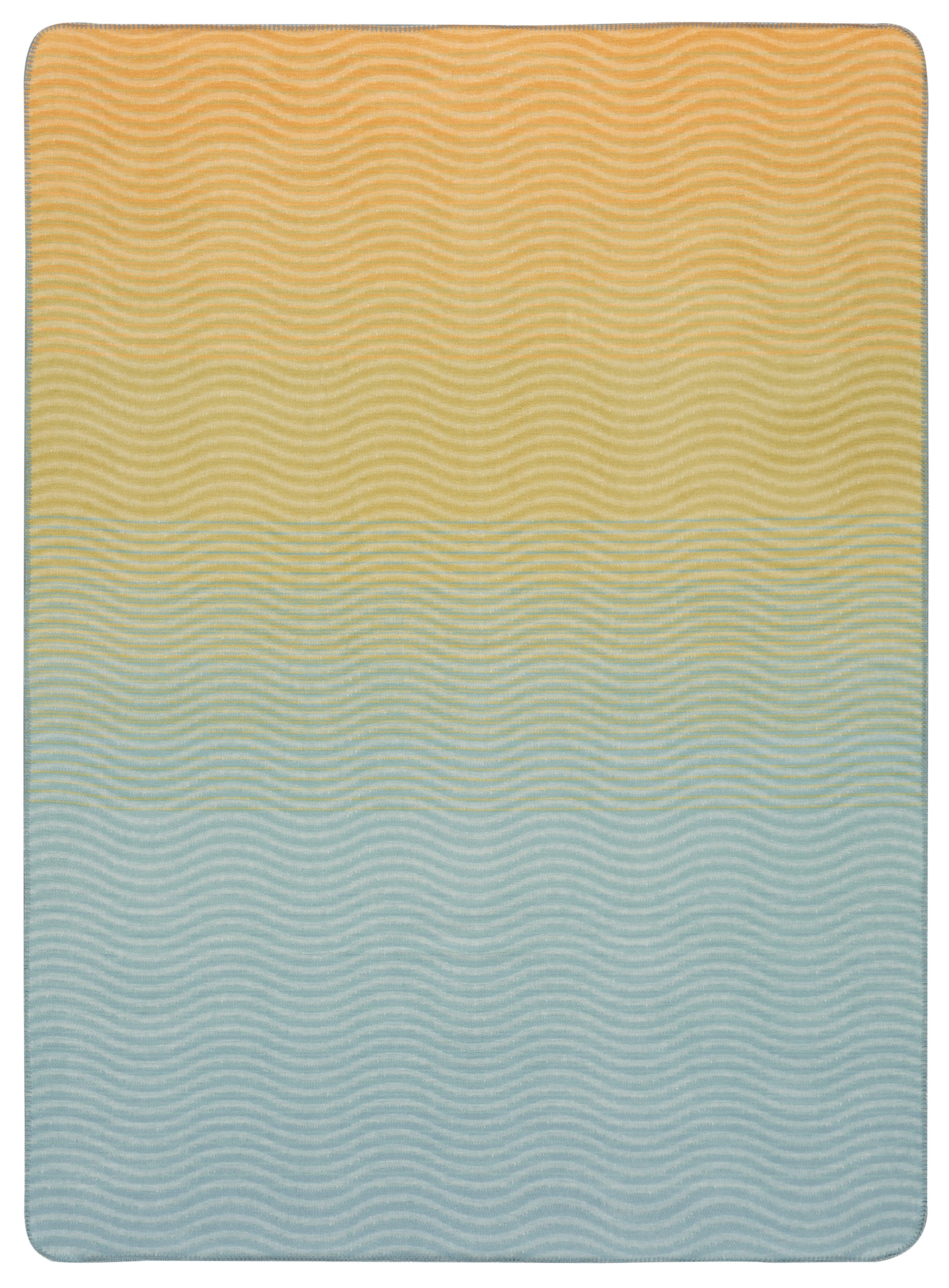 Image of Biederlack Wohndecke "Wohndecke Ocean Nuance" beschwingtes Wellendessin mit Reliefstruktur