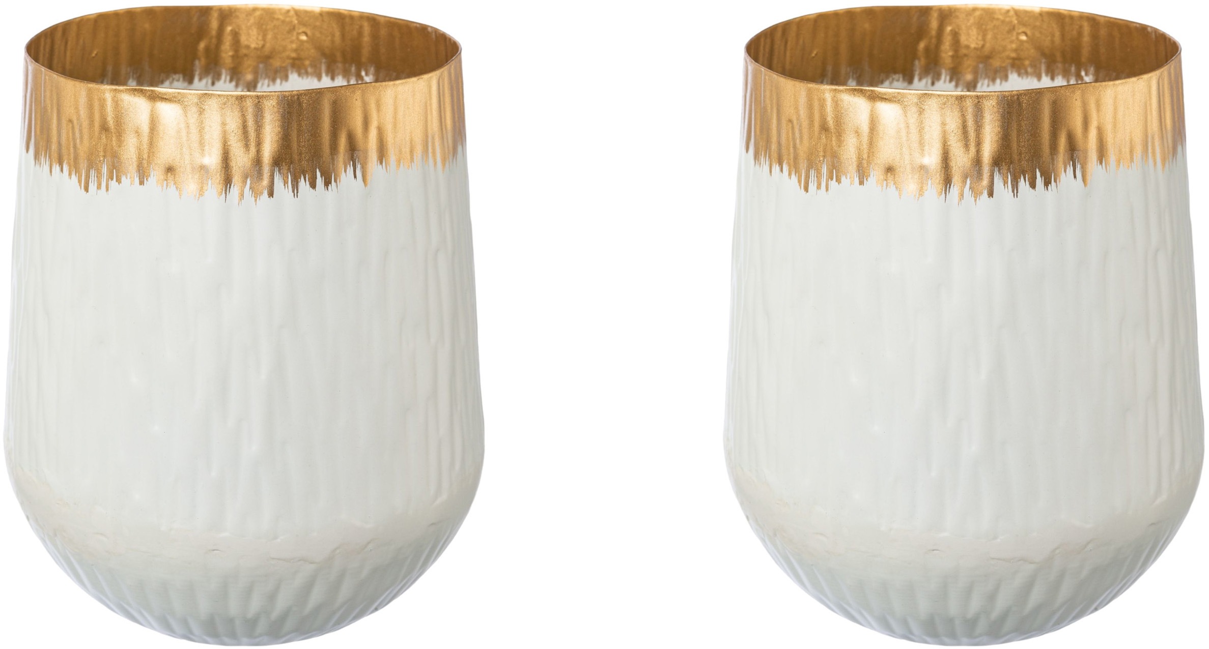 Image of Creativ deco Tischvase "AGNES" mit schickem Gold Detail