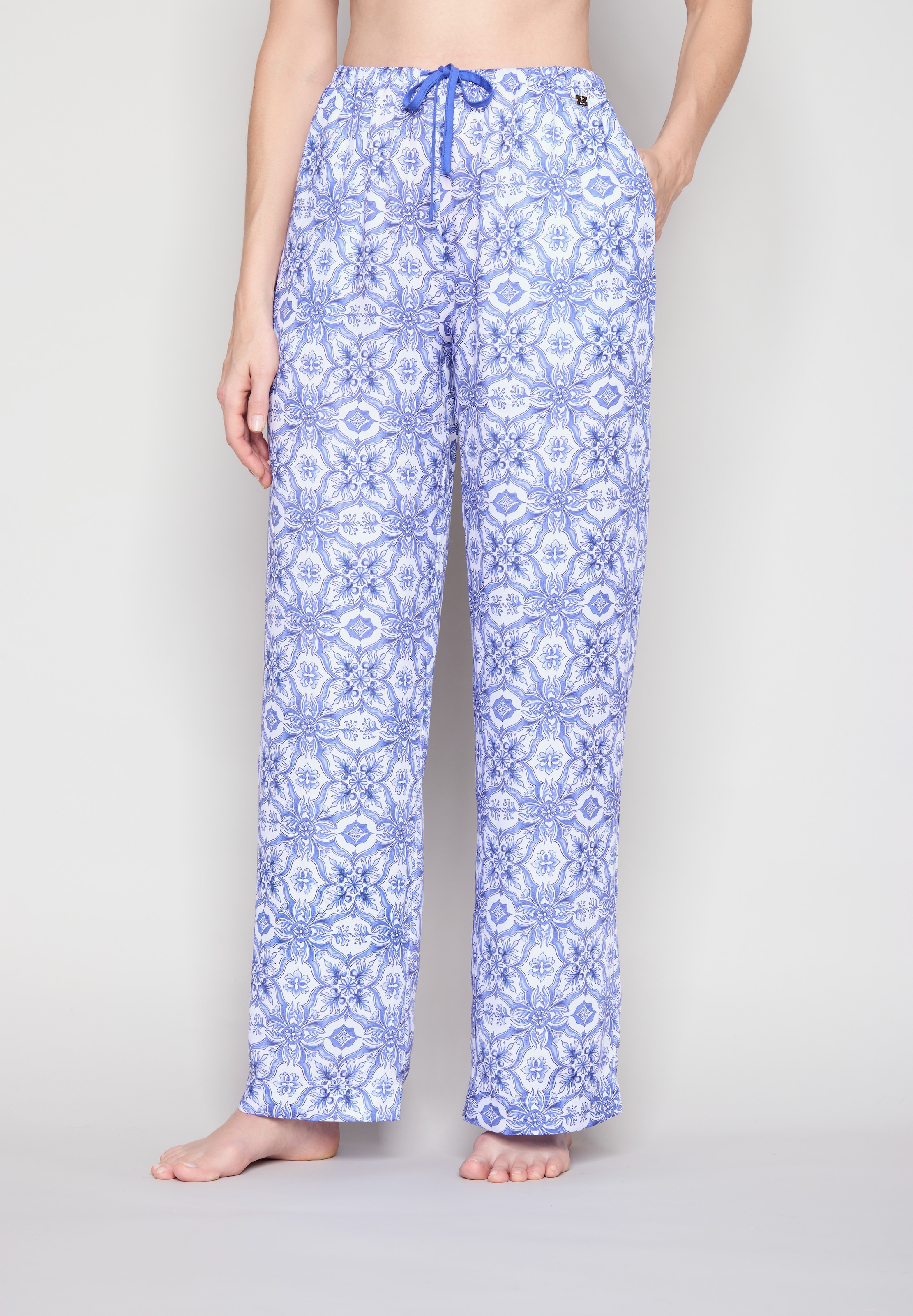 JOOP! Pyjamahose  mit Allover-Print und seitlichen Taschen