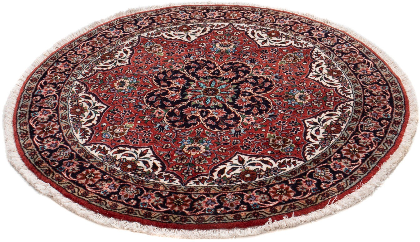 Image of morgenland Orientteppich »Perser - Bidjar rund - 100 x 100 cm - dunkelrot«, rund, 15 mm Höhe, Wohnzimmer, Handgeknüpft, Einzelstück mit Zertifikat bei Ackermann Versand Schweiz