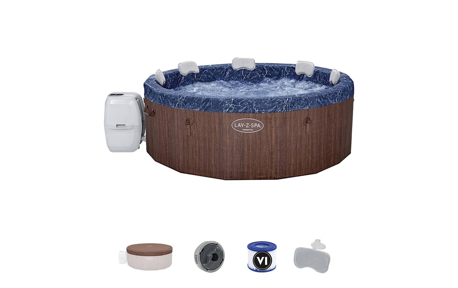 Bestway Whirlpool »LAY-Z-SPA ThermaCore Toronto AirJet Plus Ø 190«