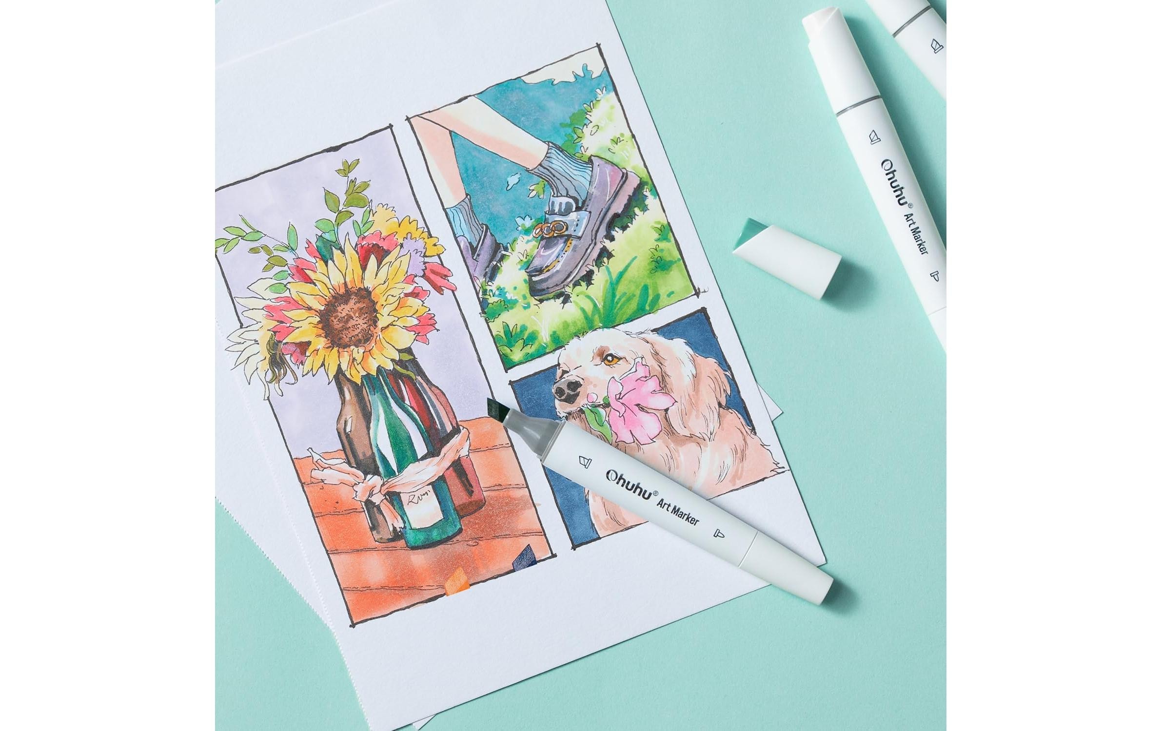   Marker »Ohuhu für Manga Illustrationen, 60 Stück«