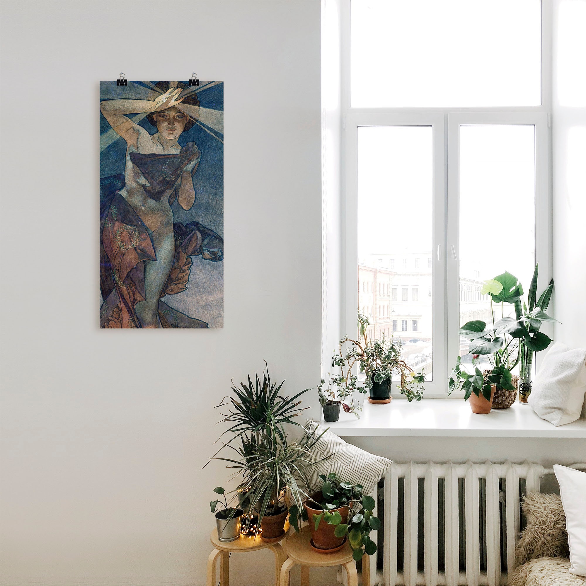 Artland Wandbild »Sterne Der Morgenstern 1902«, Frau, (1 St.), als Alubild, Outdoorbild, Leinwandbild, Poster in verschied. Grössen