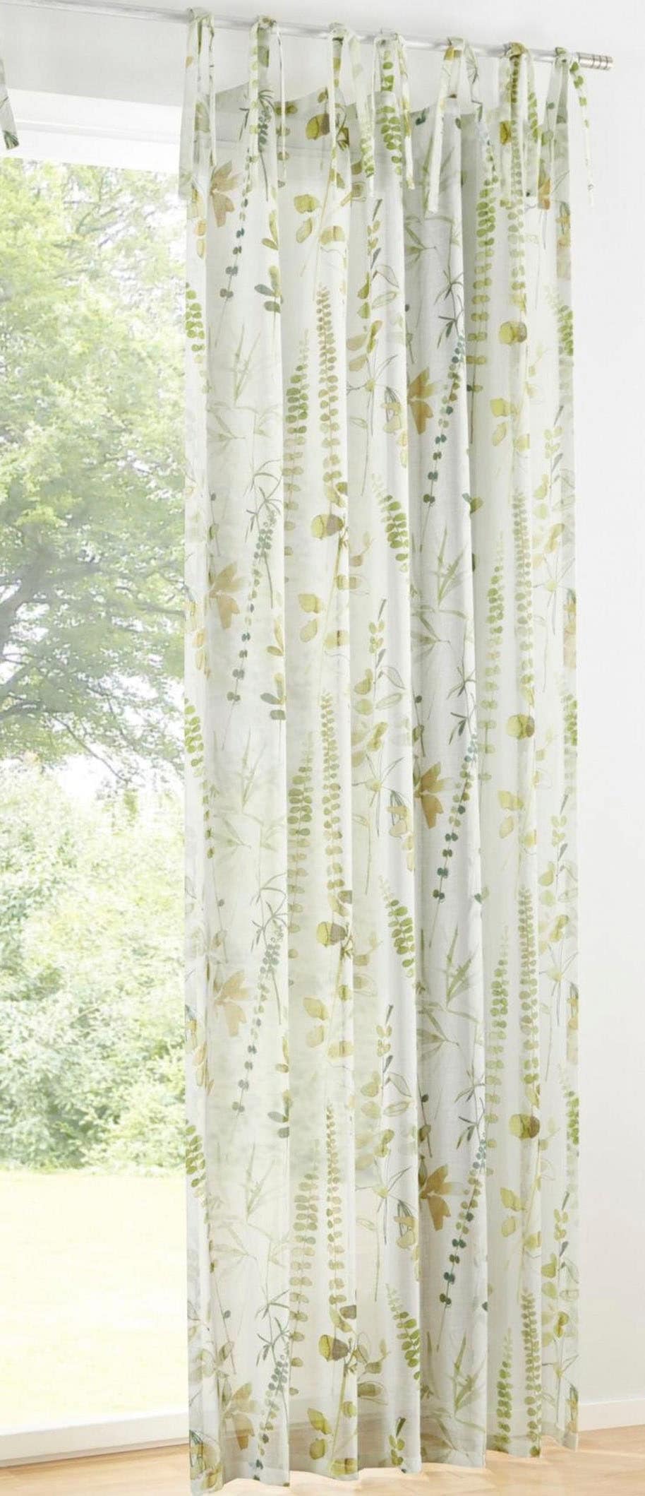 Kutti Vorhang »Jungle Schal«, (1 Polyester halbtransparent, Gardine, kaufen St.), bedruckt