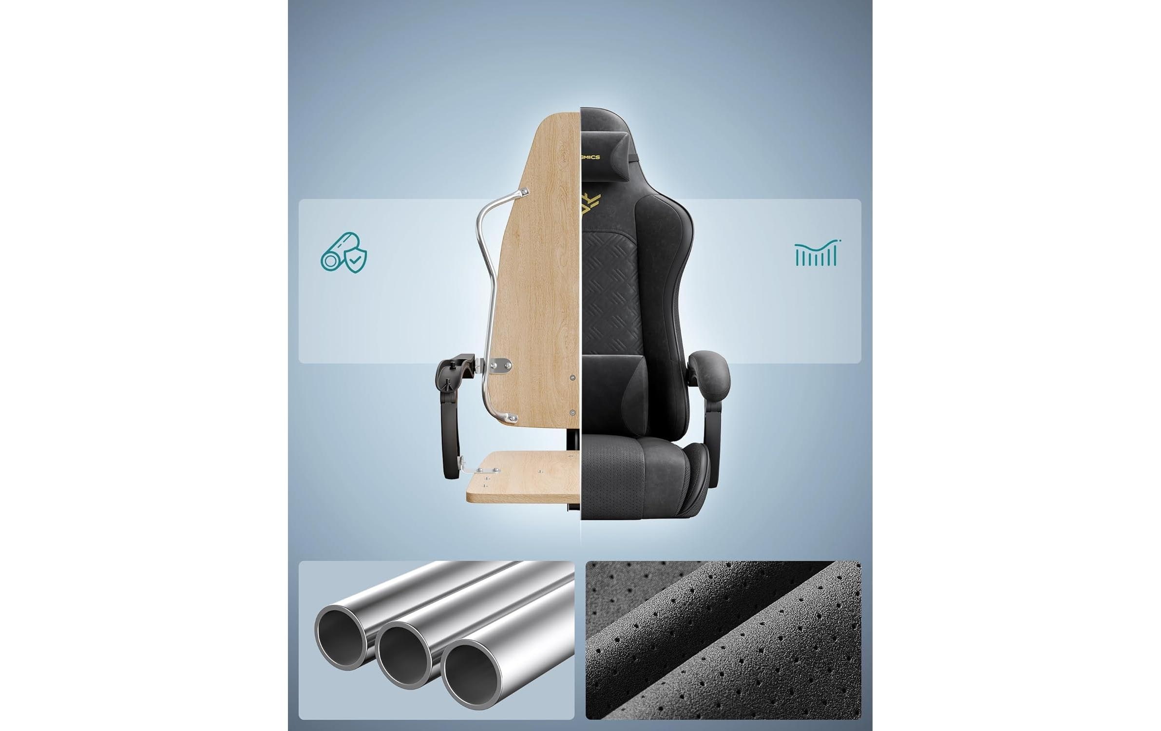 SONGMICS Chaise de bureau »mit Armlehnen 133 cm« ()