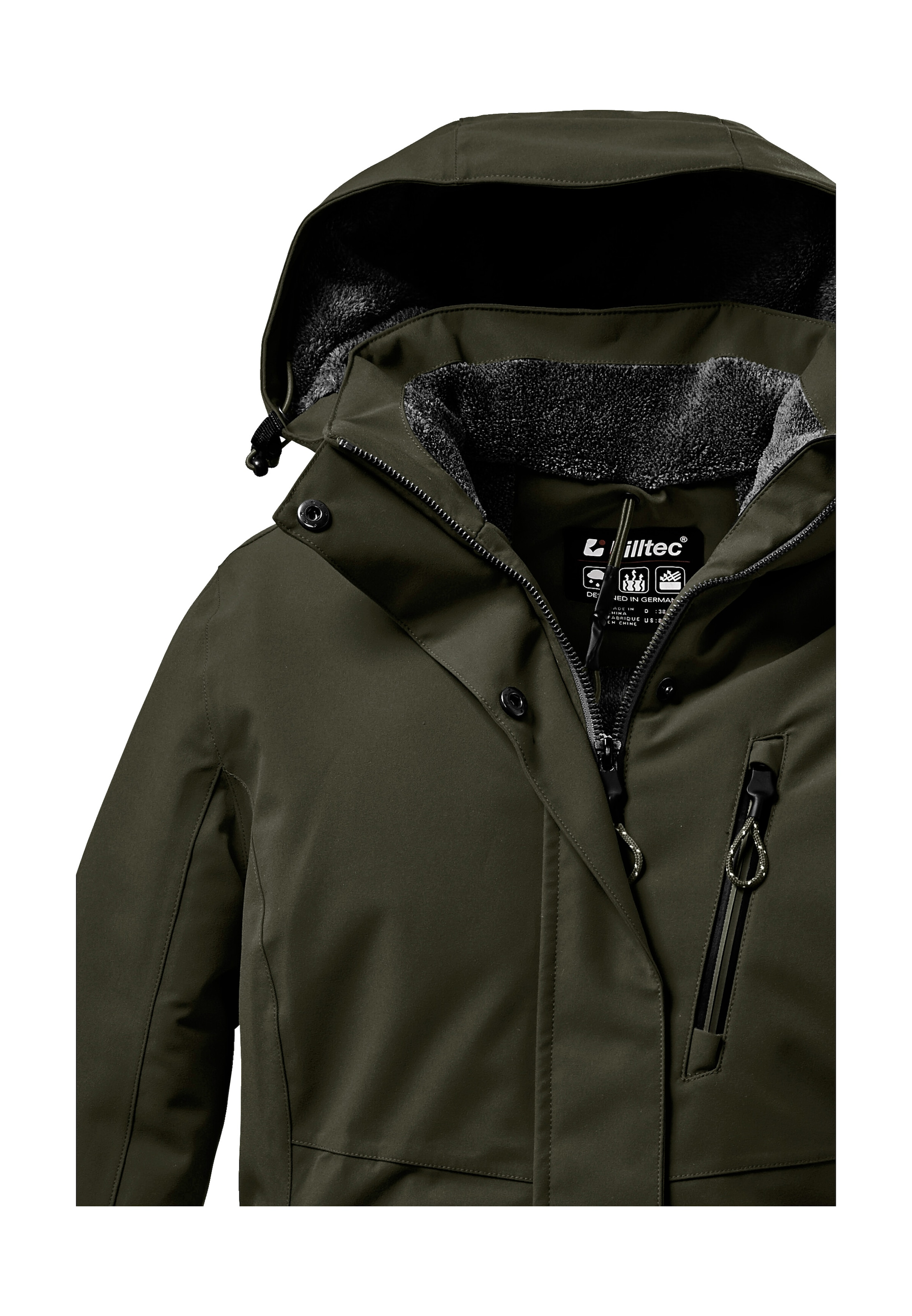 Killtec Veste d'extérieur »KOW 140 WMN JCKT« Wasserdichte Damenjacke, atmungsaktiv, abnehmbare Kapuze