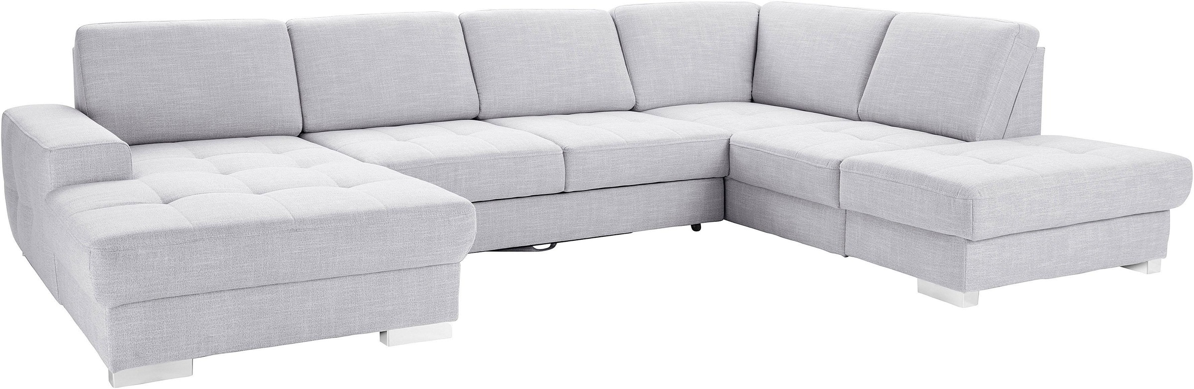 sit&more Wohnlandschaft »Santorini U-Form«, mit Federkern und Sitztiefenverstellung, wahlweise mit Bettfunktion