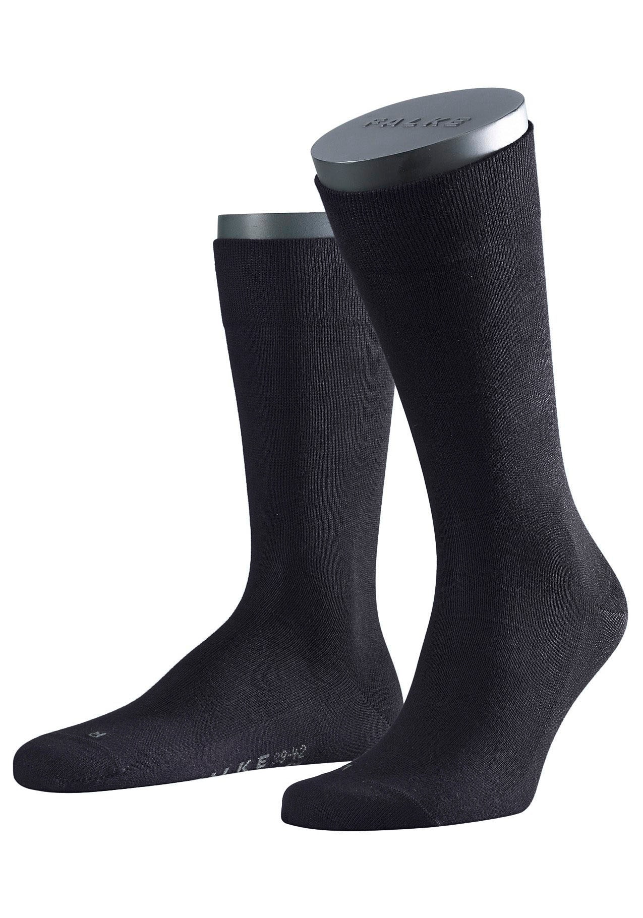 FALKE Socken »Sensitive London«, (2 Paar), mit sensitve Bündchen ohne Gummi