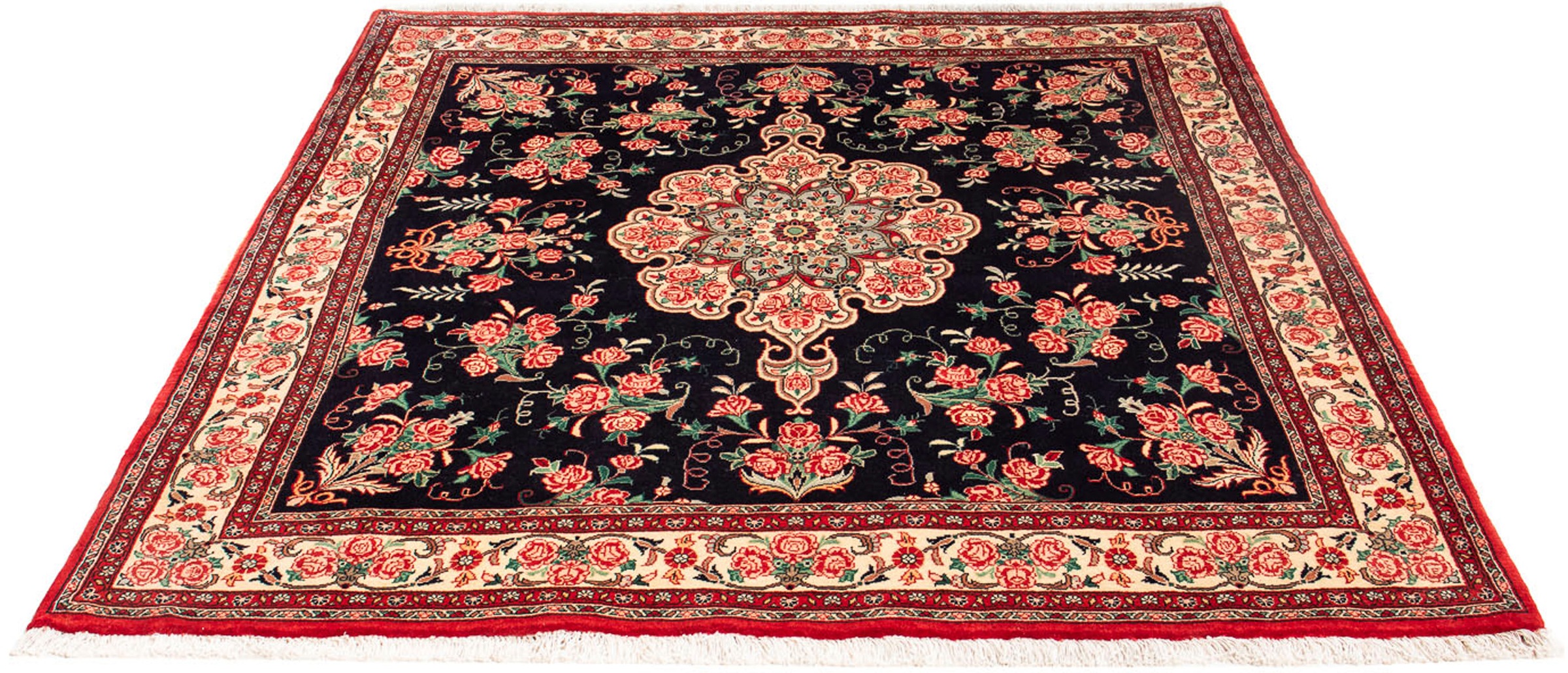 Image of morgenland Orientteppich »Perser - Bidjar - 161 x 148 cm - rot«, quadratisch, 15 mm Höhe, Wohnzimmer, Handgeknüpft, Einzelstück mit Zertifikat bei Ackermann Versand Schweiz