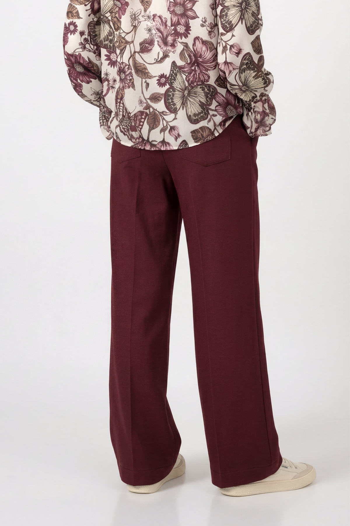 Monari Pantalon à enfiler »Hose Basic Rippe 78cm«  coupe régulière avec ceinture élastique