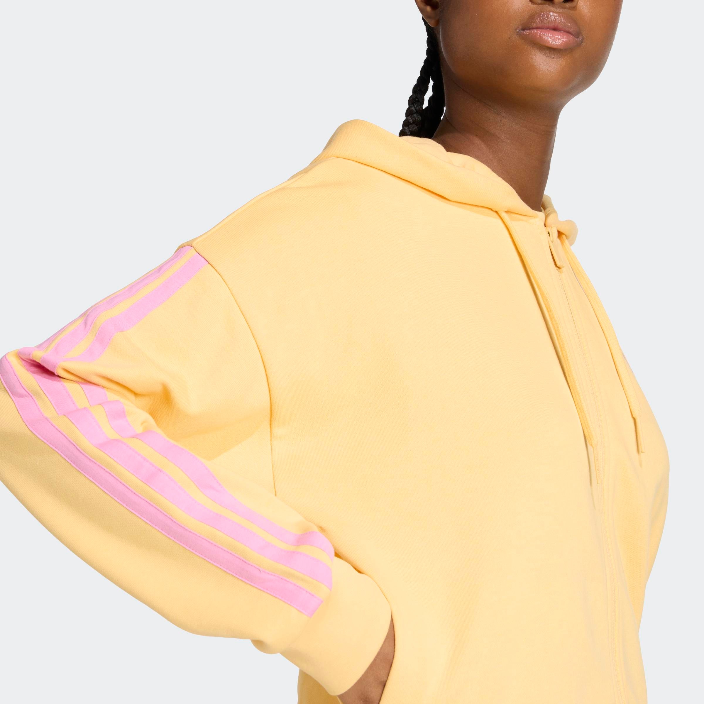 adidas Sportswear Kapuzensweatshirt »ESSENTIALS 3-STREIFEN FRENCH TERRY«
