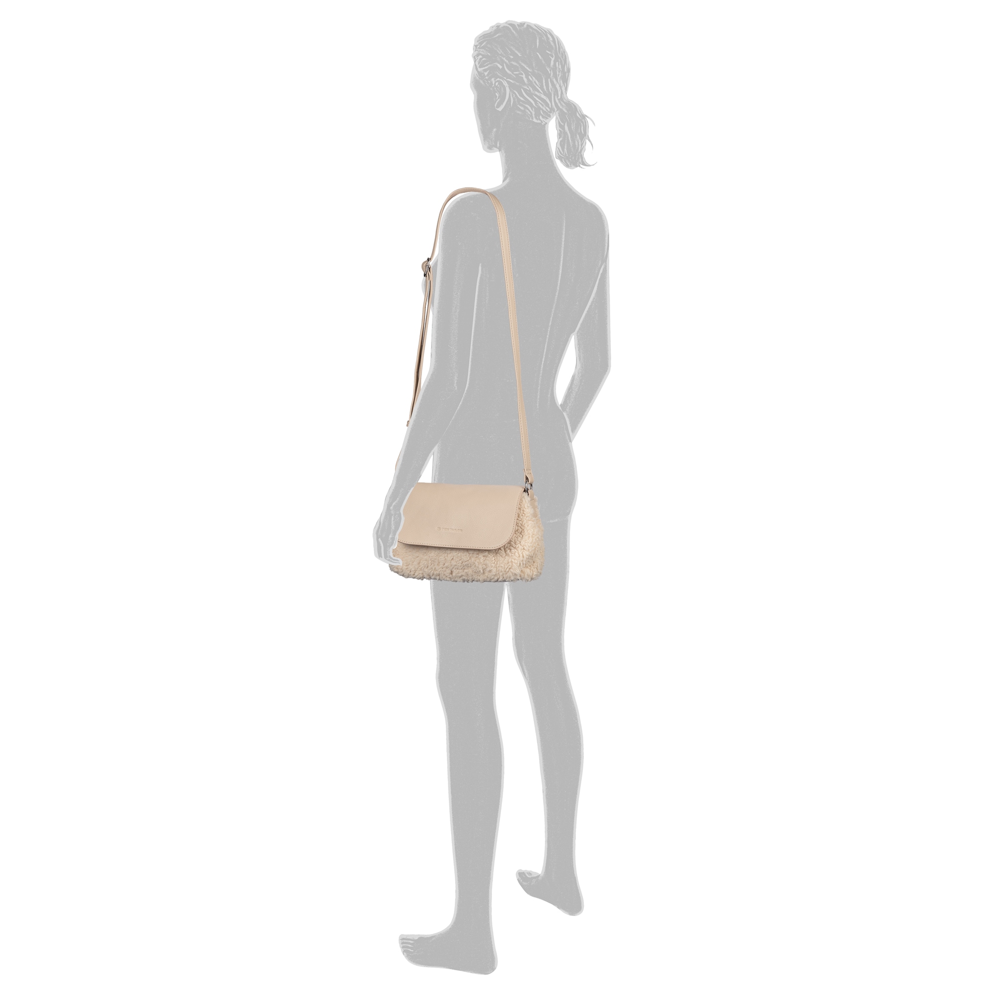 TOM TAILOR Sac à bandoulière »Zelina« Damen Schultertasche, Easy Shapes Taschen in trendiger Optik