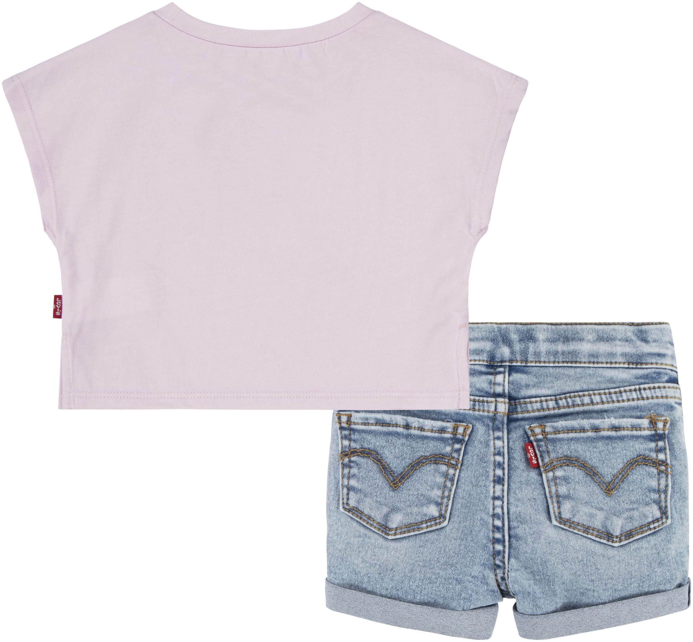 Levi's® Kids Shirt & Shorts, mit Blumen-Frontprint