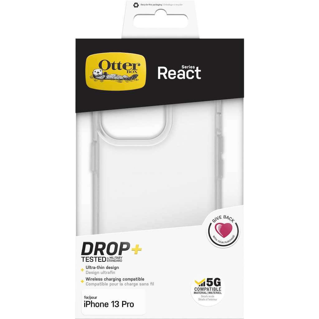 Otterbox Handyhülle »React Series für Apple iPhone 13 Pro, transparent«
