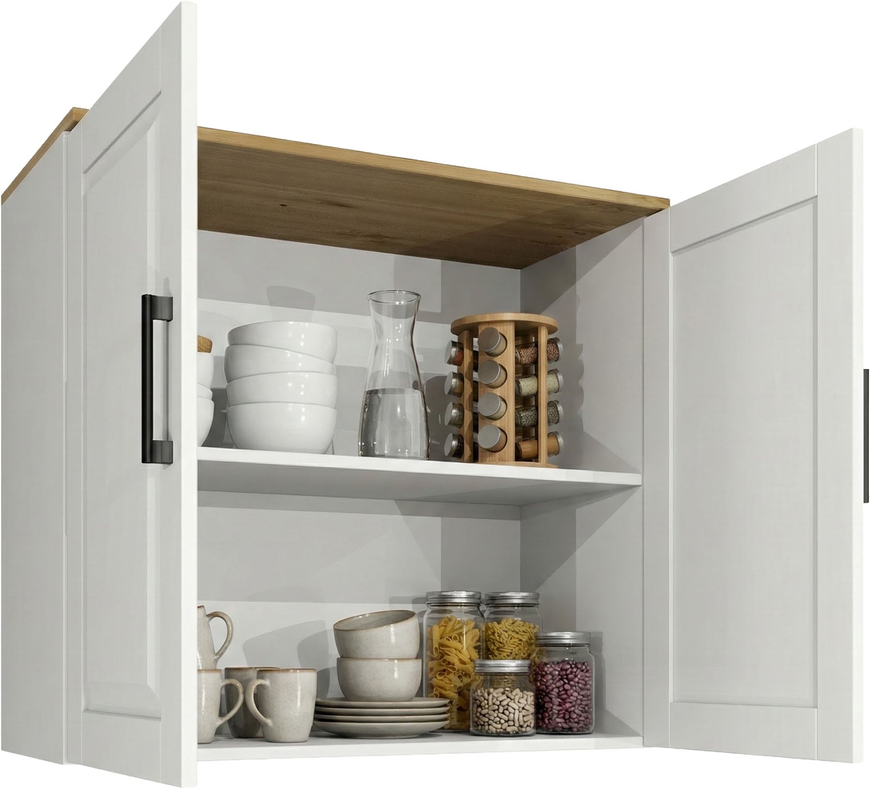 Home affaire Küchenzeile »Meliss« aus massiver Kiefer, mit Soft-Close-Funktion, 8-teiliges Set