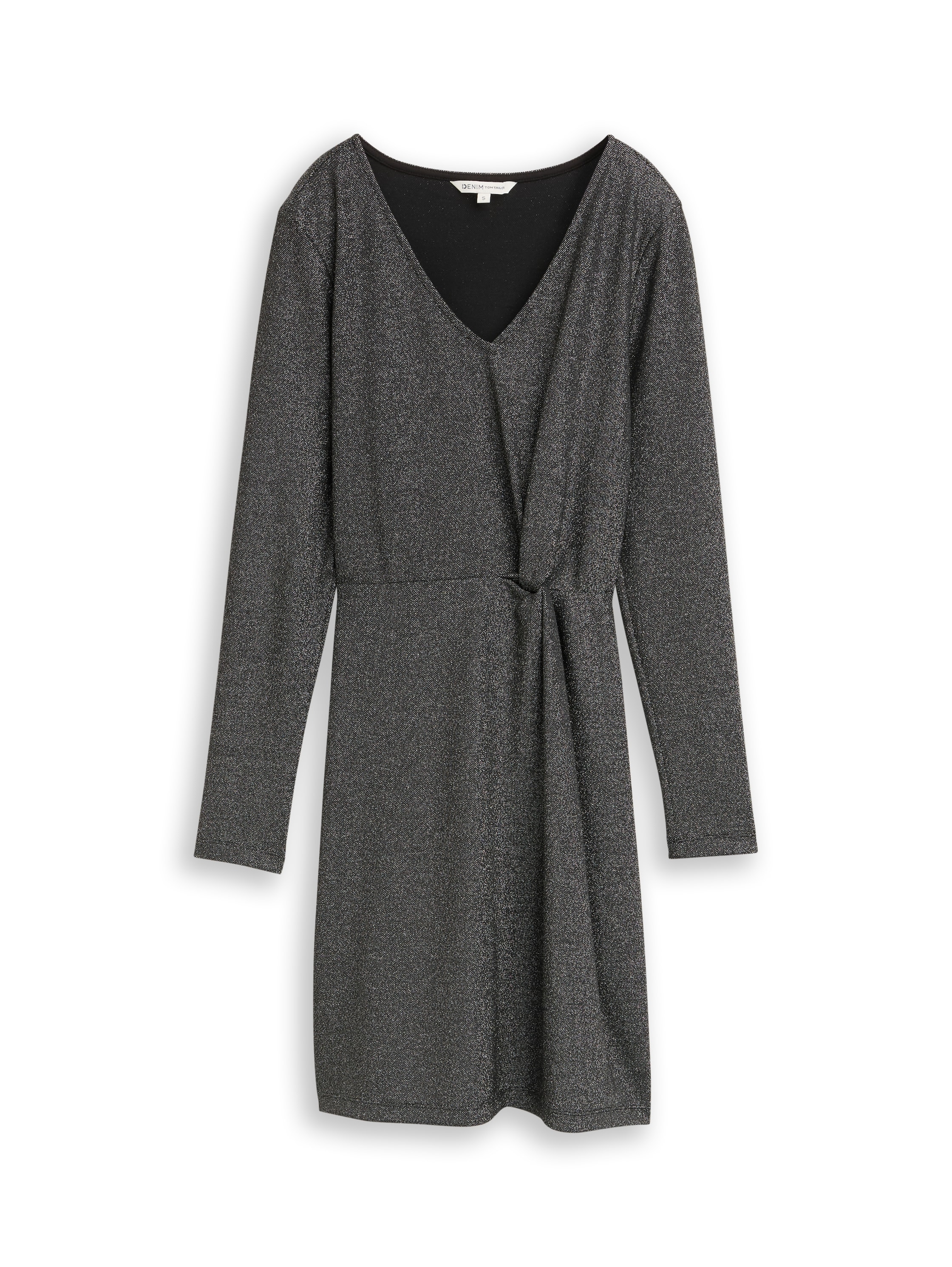 TOM TAILOR Denim Minikleid mit Knotendetail