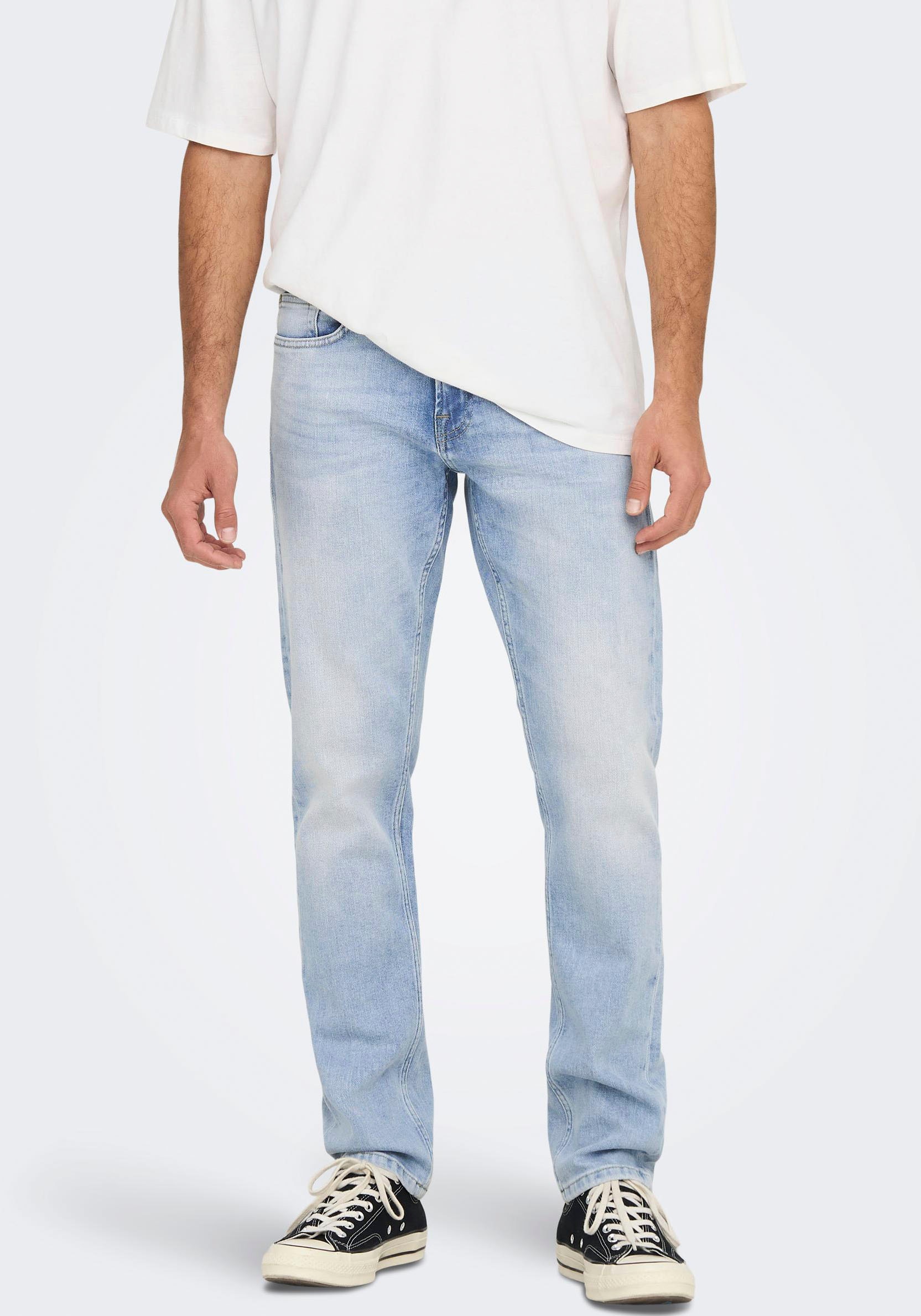 Image of ONLY & SONS Regular-fit-Jeans "WEFT"