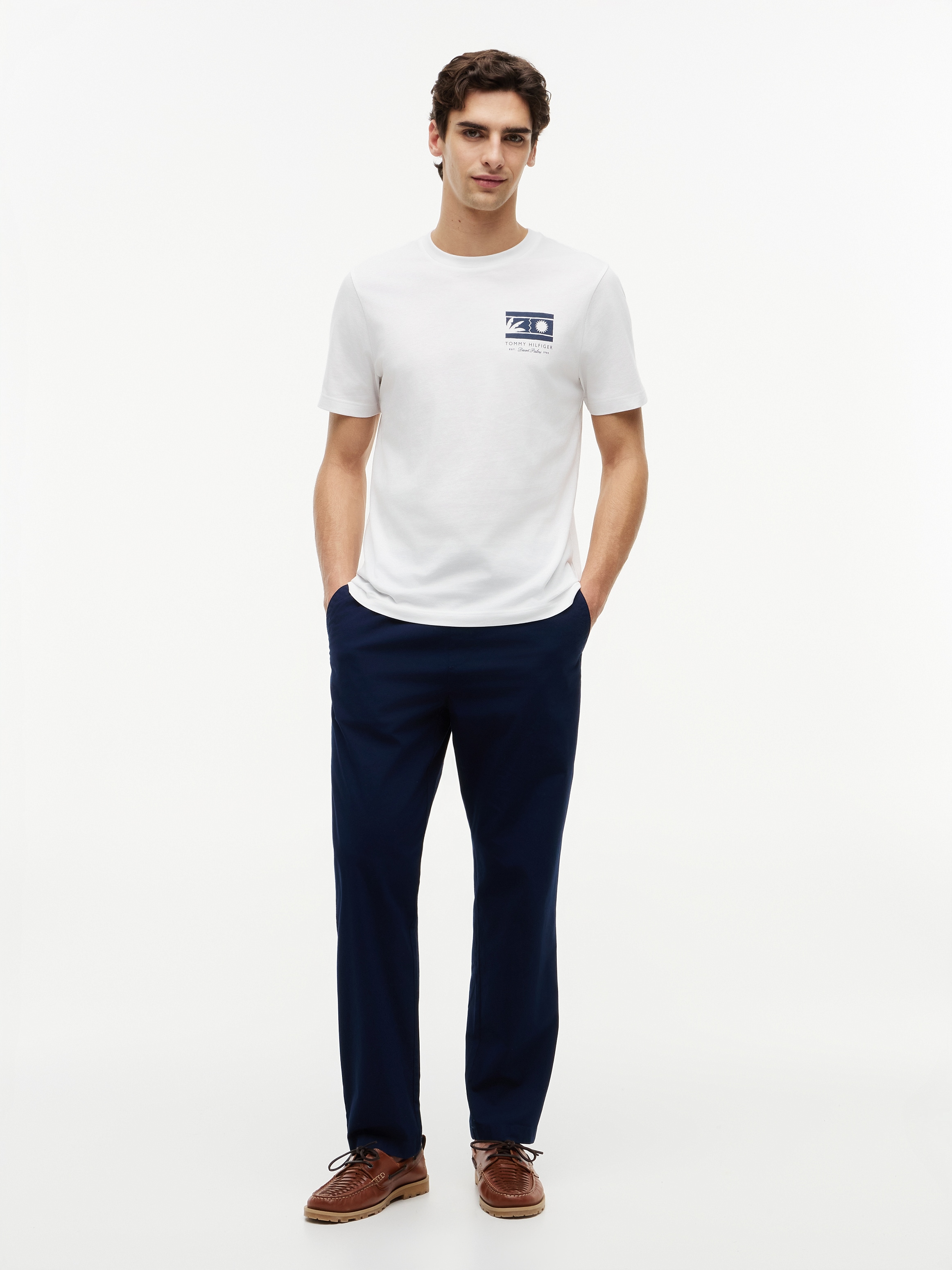 Tommy Hilfiger T-Shirt »MONO SUN GRAPHIC REGULAR TEE« aus Jersey mit Logo-Grafik
