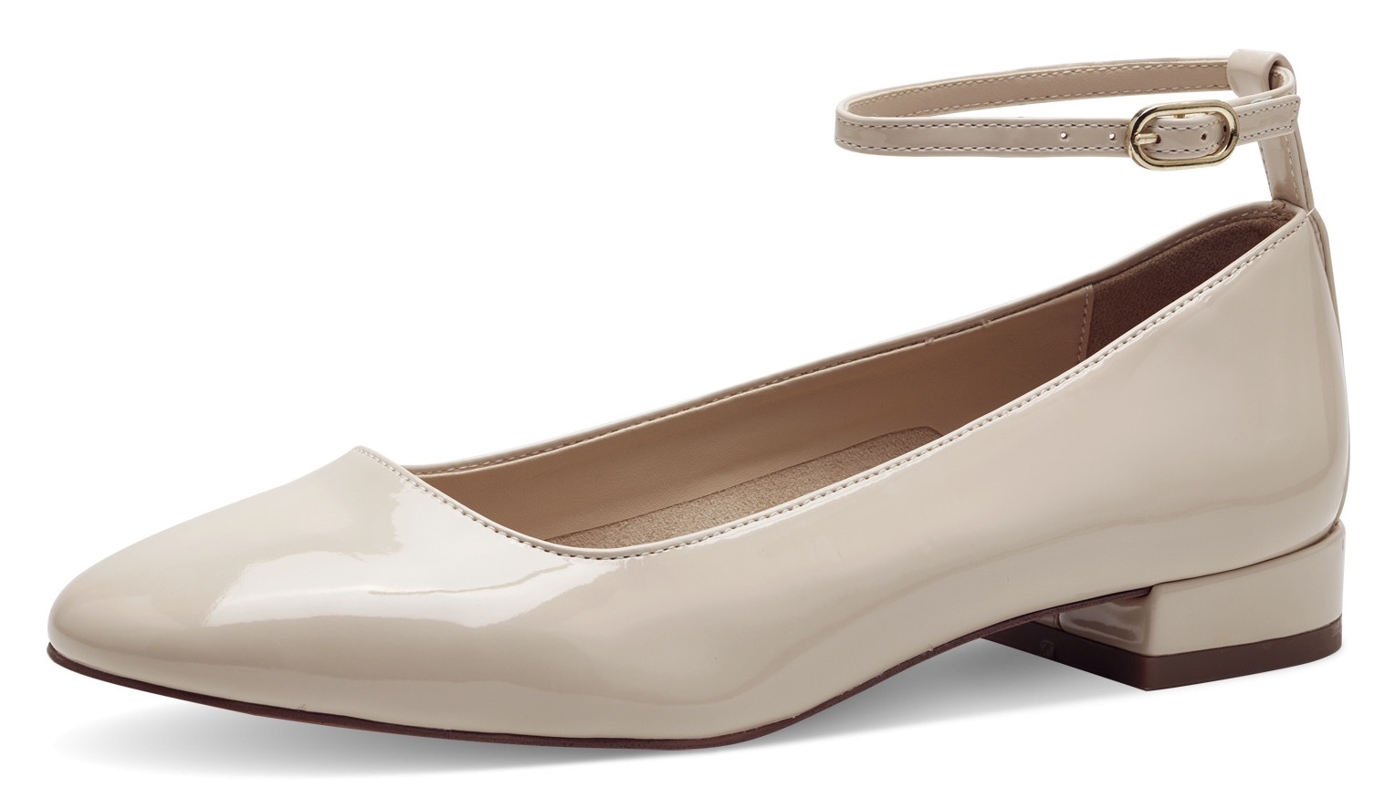 Tamaris Ballerina, Riemchen Pumps, Flats, Flache Schuhe in veganer Verarbeitung