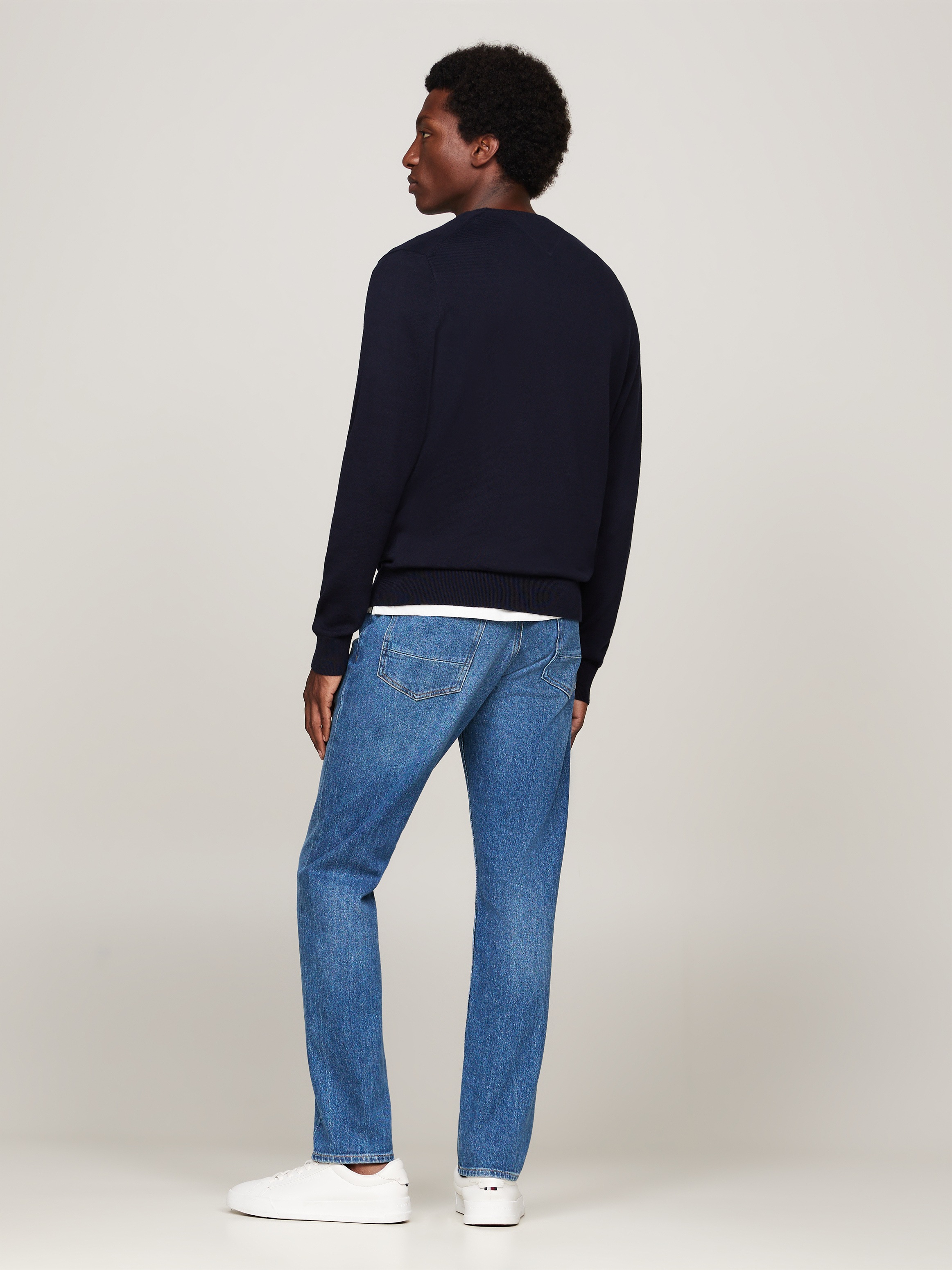Tommy Hilfiger Rundhalspullover »ESSENTIAL COTTON CREW NECK«, 100% Baumwolle Crewneck Regular Fit Premium Mode