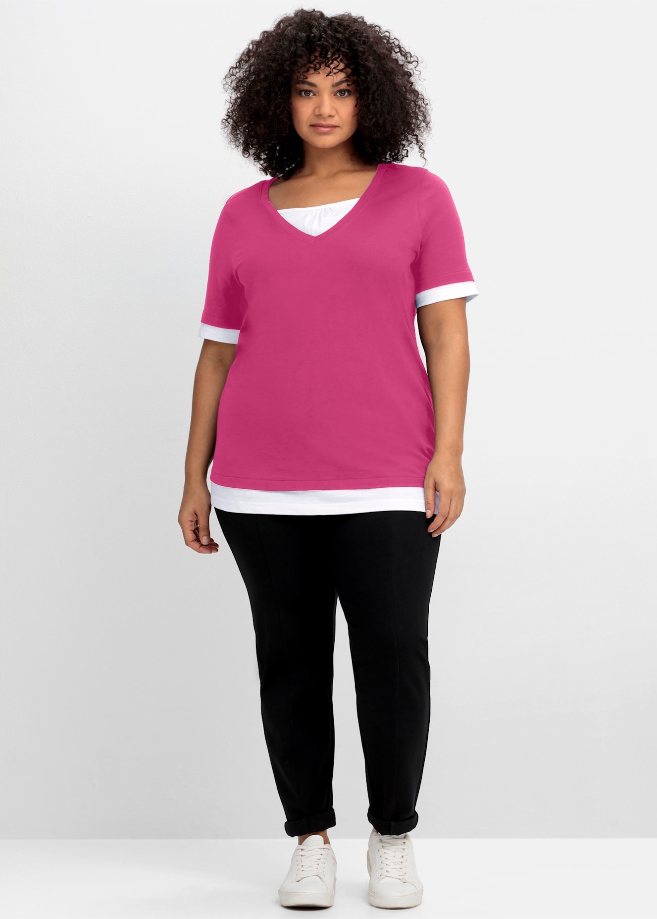 Image of Sheego 2-in-1-Shirt "2-in-1-Shirt" 1 tlg.