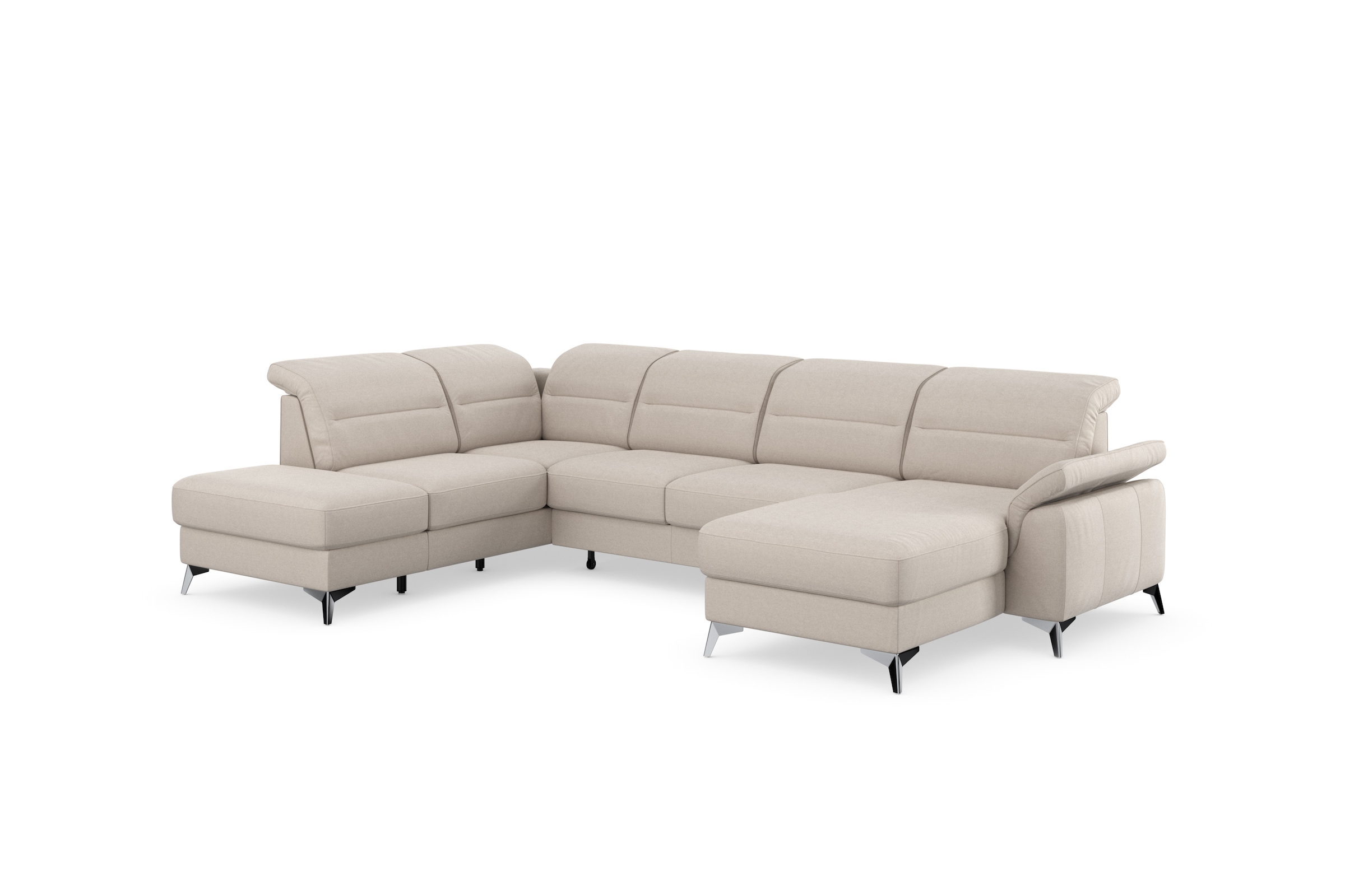 sit&more Wohnlandschaft »Sinatra U-Form«, optional mit Kopfteilverstellung und Armteilfunktion etc.