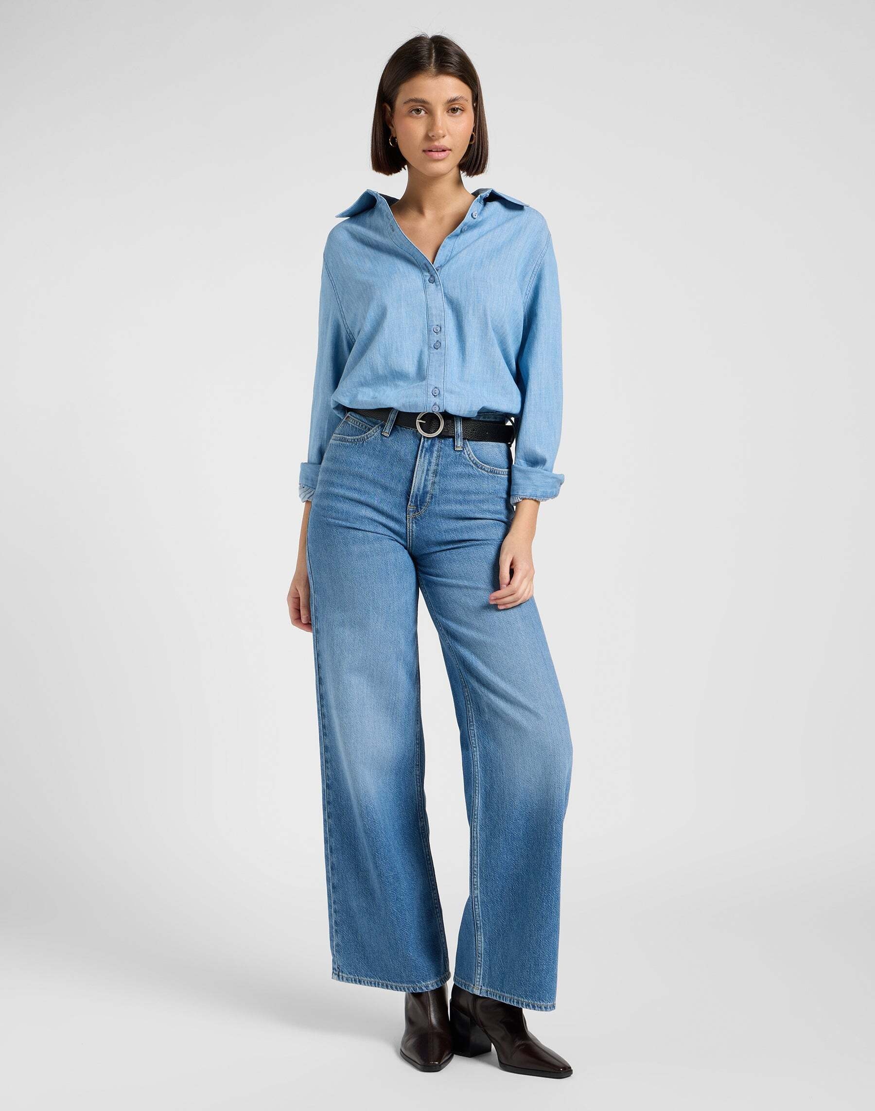 Lee® Jeansbluse »Lee Jeanshemd Balloon Sleeve Shirt«