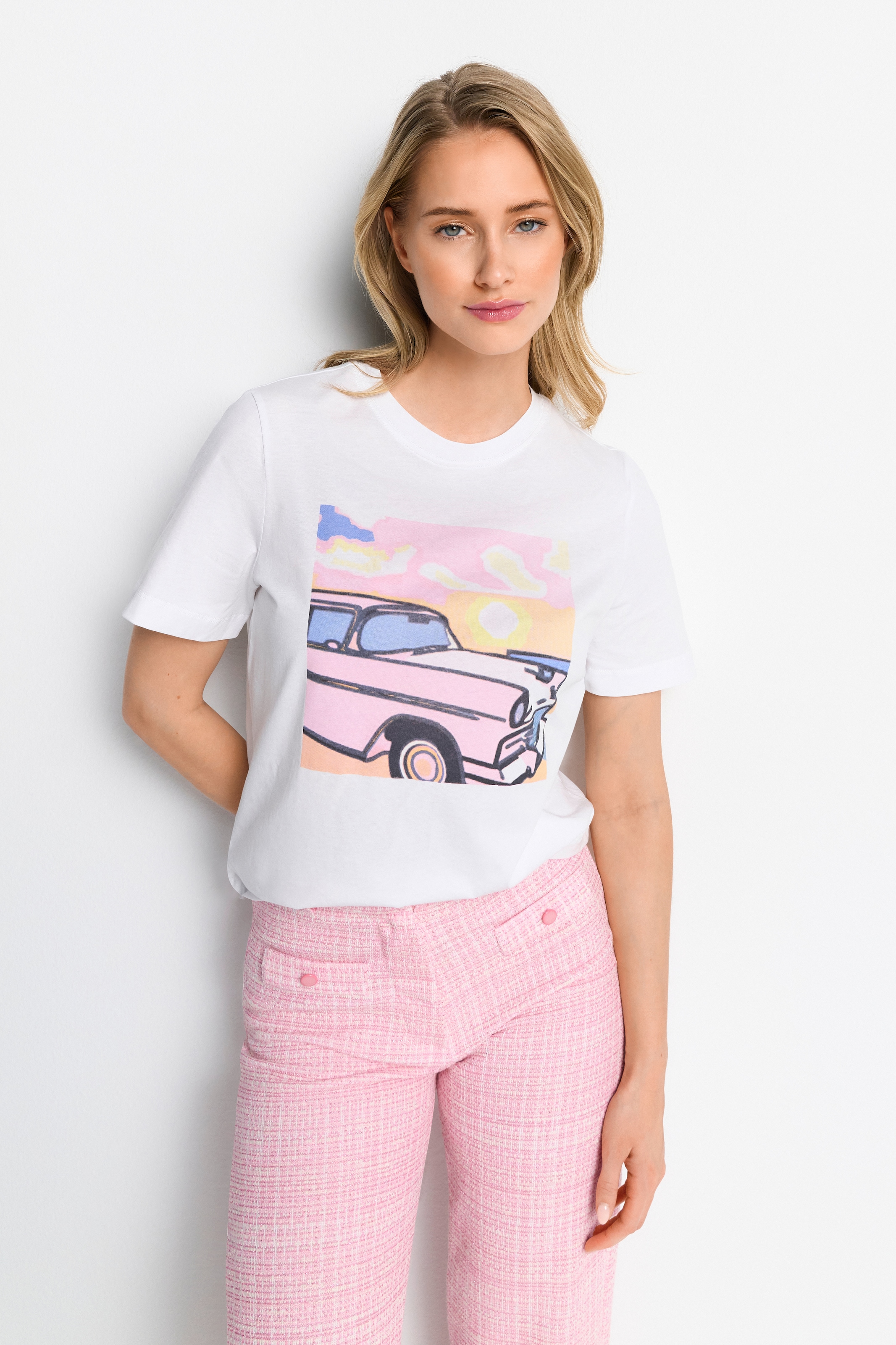 Print-Shirt, barbie car print