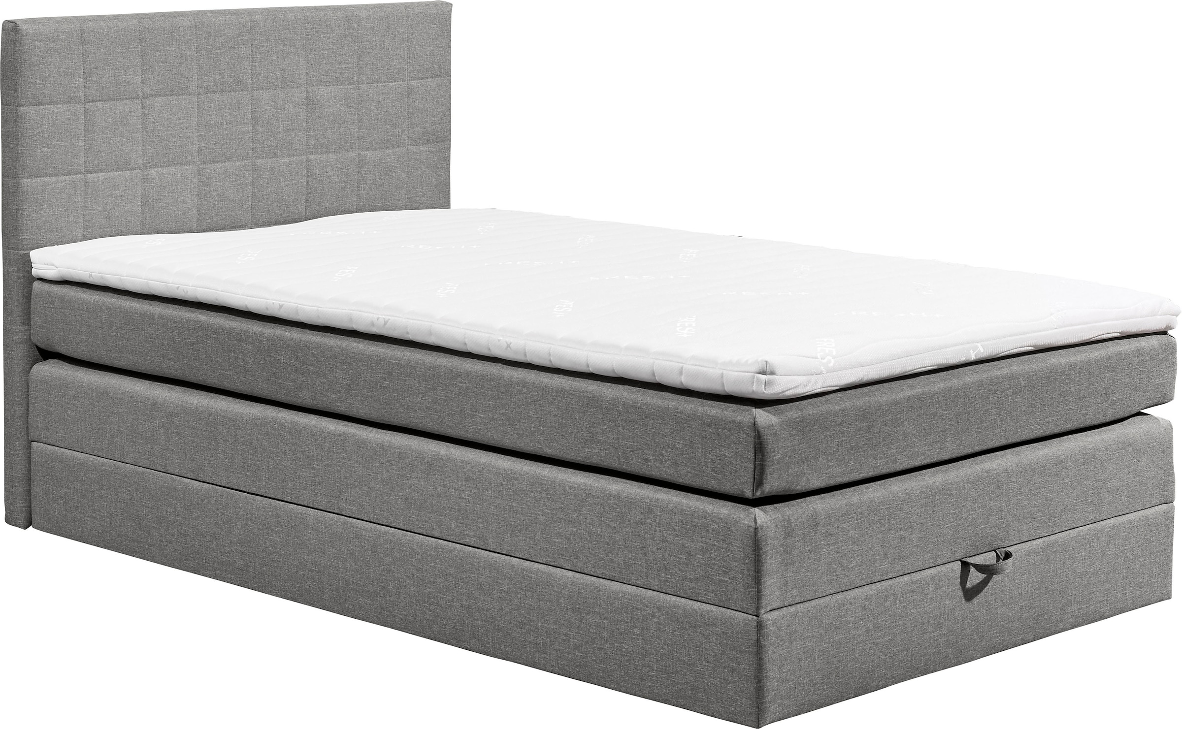 ED EXCITING DESIGN Boxspringbett »Hawaii«, inkl. einem Bettkasten und Topper