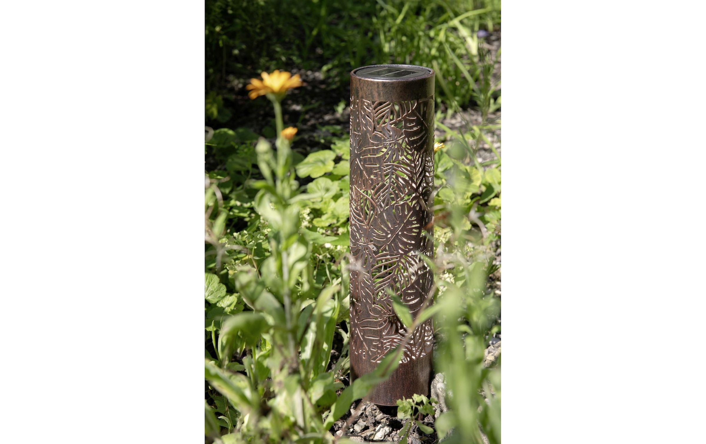 STT Laterne »Antic Pillar Jungle 38 cm« Dekorative Solar-Laterne für den Aussenbereich