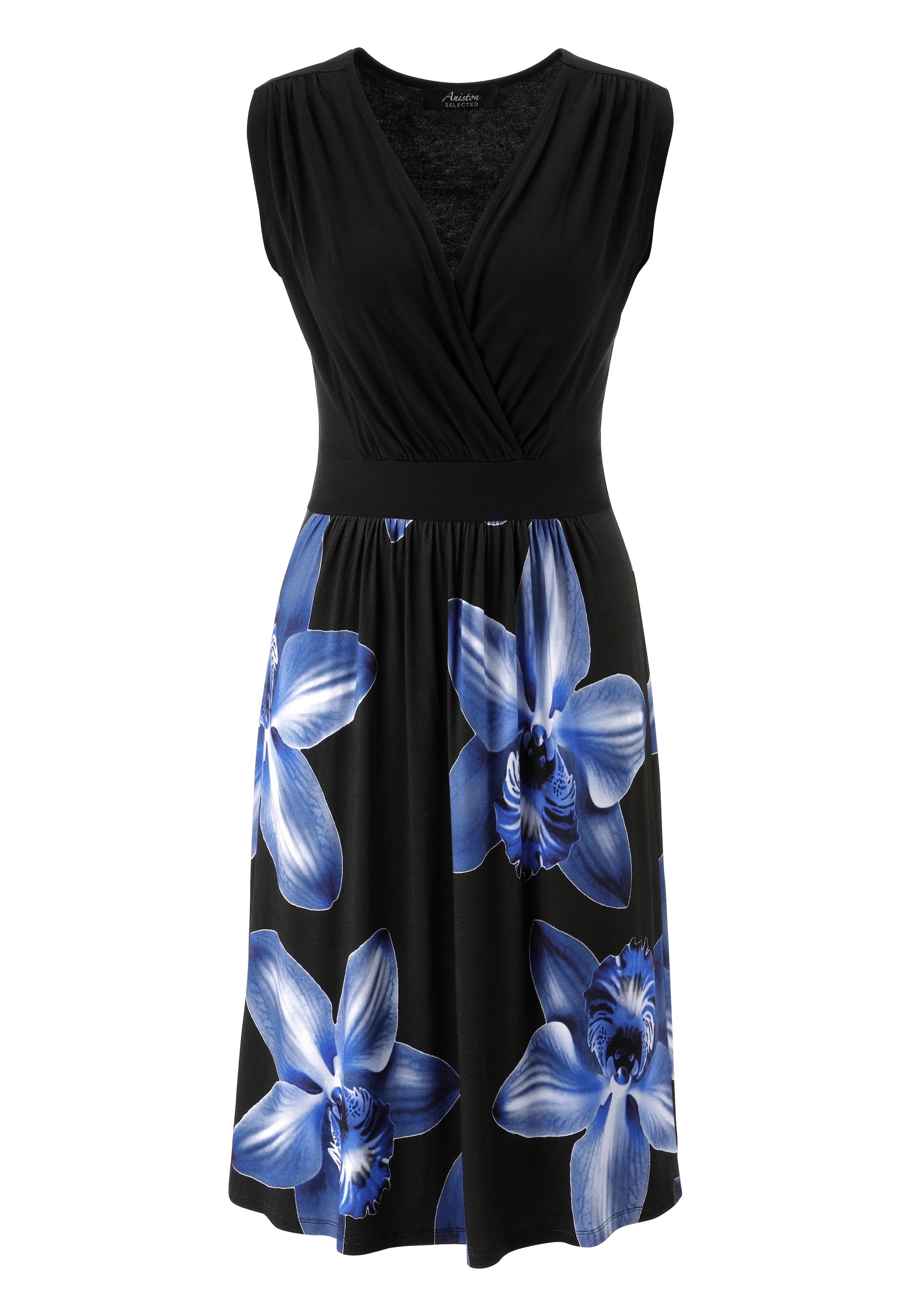 Aniston SELECTED Jerseykleid mit eleganter Wickeloptik und V-Ausschnitt - NEUE KOLLEKTION