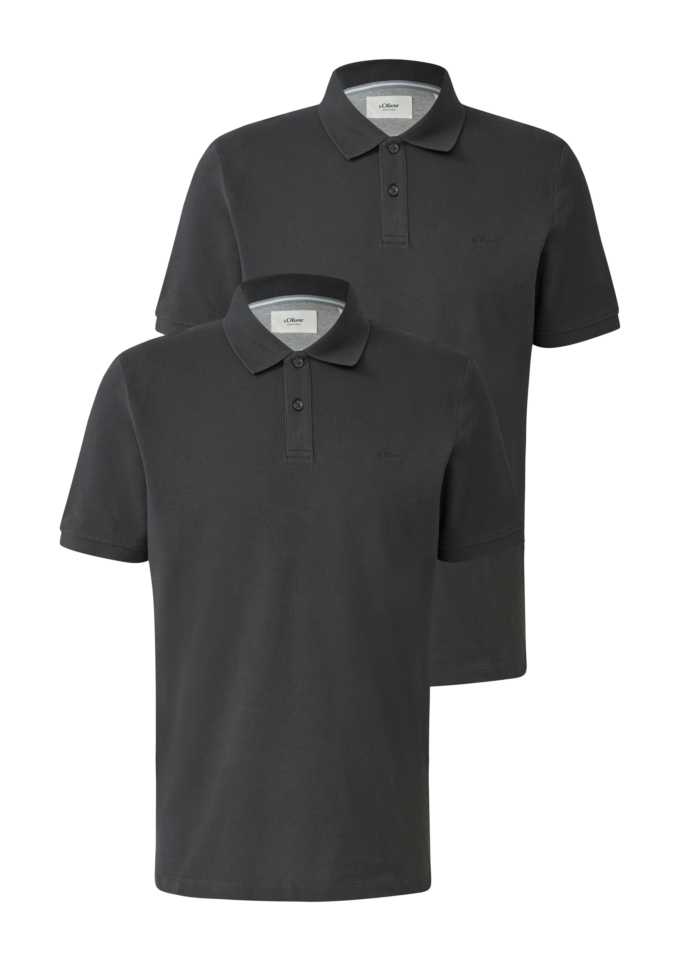 s.Oliver Polo Paquet, 2 cuis avec broderie logo