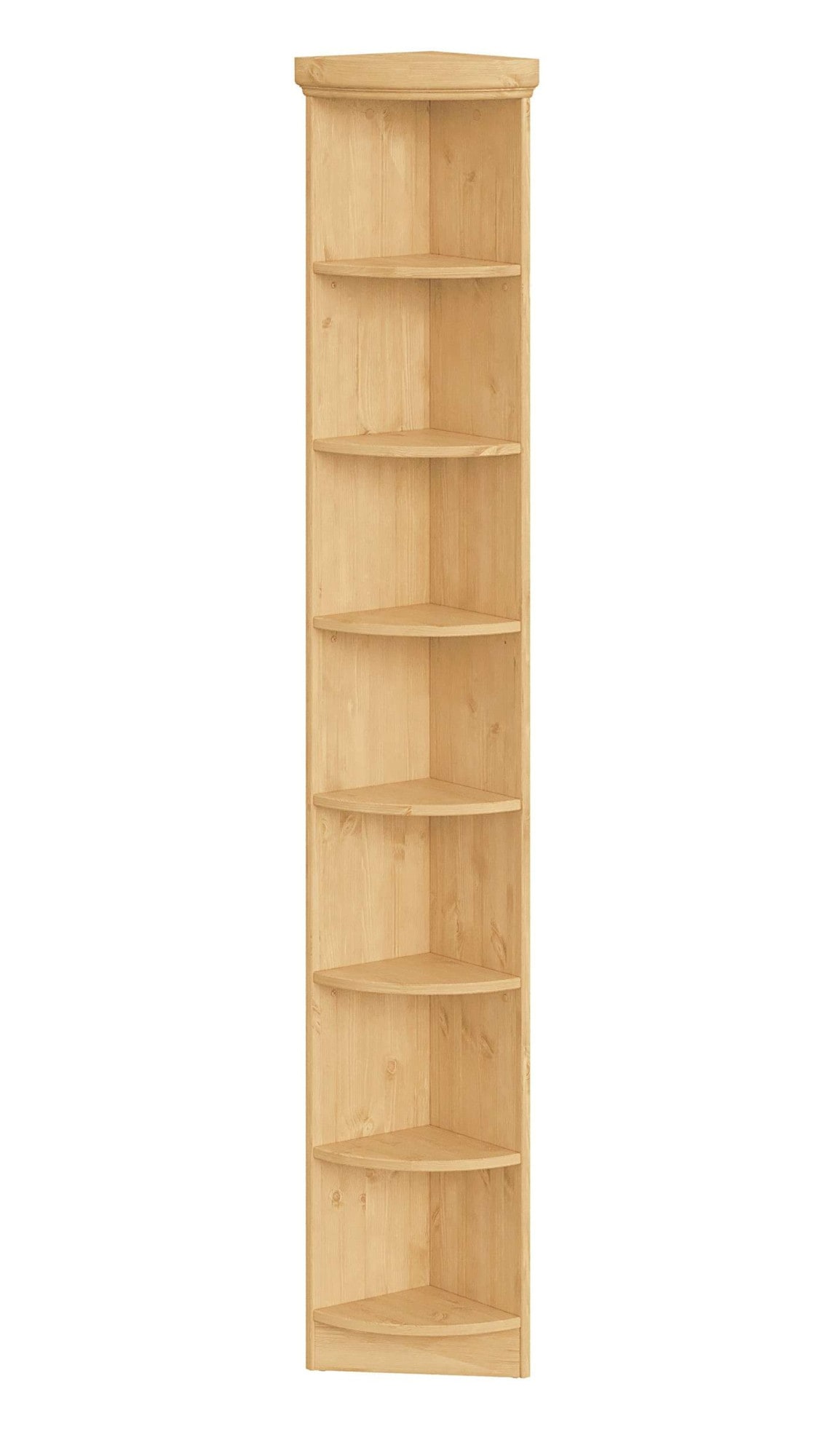 GOODproduct Bibliothek »Soeren - 7-tlg. Set: mit 1 Regal B 80 cm., 1 Regal B 40 cm, 1 Eckregal« Set, 7 Stk. tlg. Inkl. 1 Vitrine,2 gerundeten Abschlussregalen und 1 Holzleiter,H220 cm