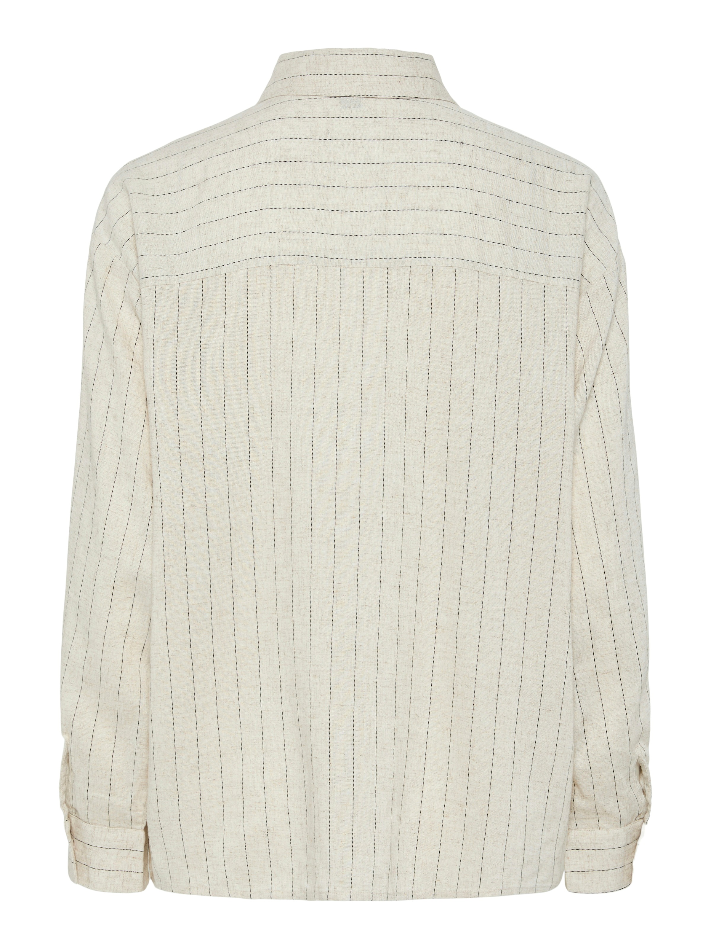 pieces Hemdbluse »PCPIA LS LOOSE SHIRT WVN NOOS« mit Leinen