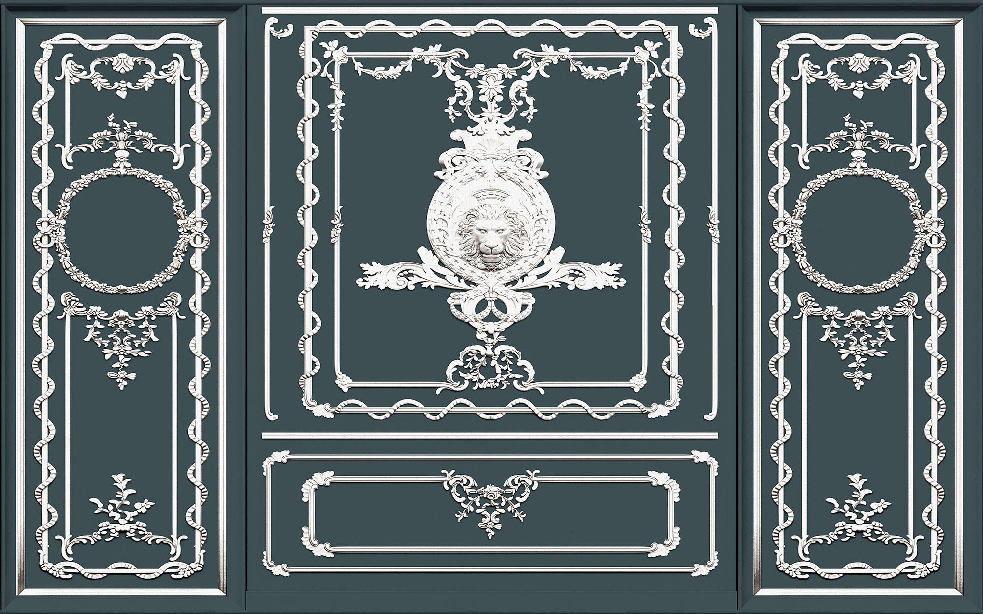 Image of Komar Vliestapete "Digitaldruck Vlies - Classy Castle - Grösse 400 x 250 cm" bedruckt glatt Wohnzimmer, Schlafzimmer
