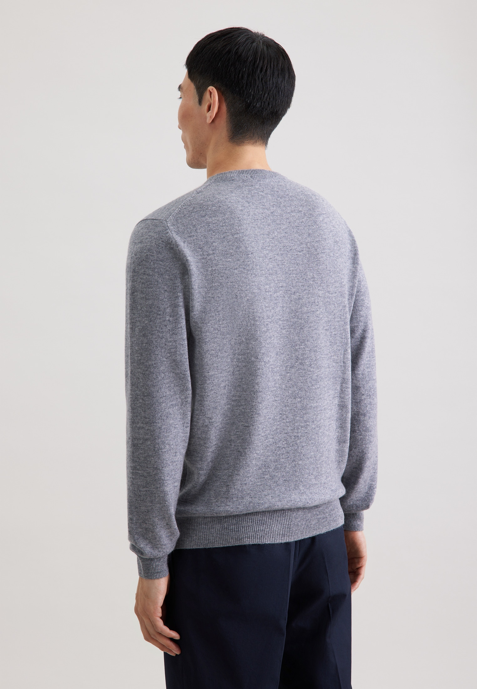seidensticker Strickpullover »Schwarze Rose« 1/1 Rundhals Uni