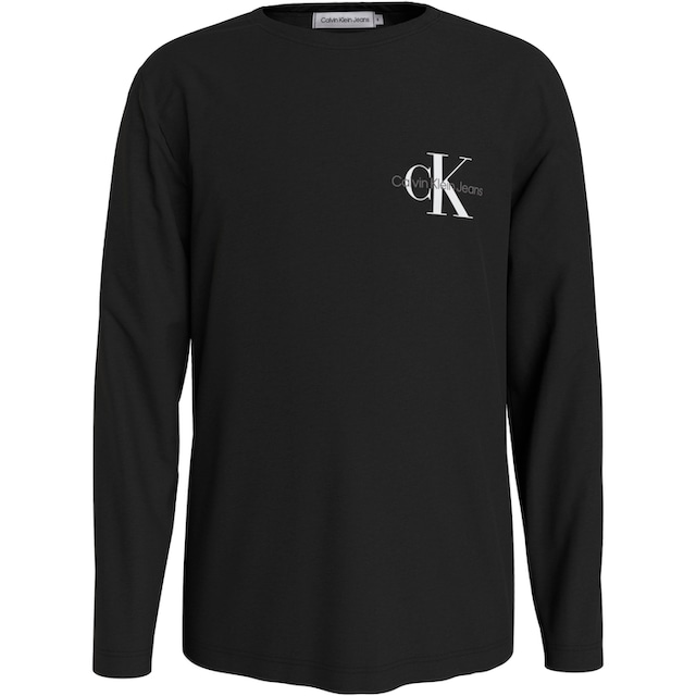 Trendige Calvin Klein Jeans Langarmshirt »CHEST MONOGRAM LS TOP«, mit  Logodruck versandkostenfrei - ohne Mindestbestellwert kaufen