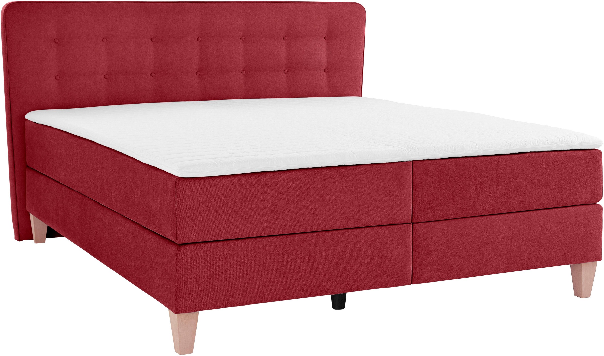 Home affaire Boxspringbett »Ascola«, incl. Topper, 5, Breiten, 3 Ausführungen, 2 Härtegrade