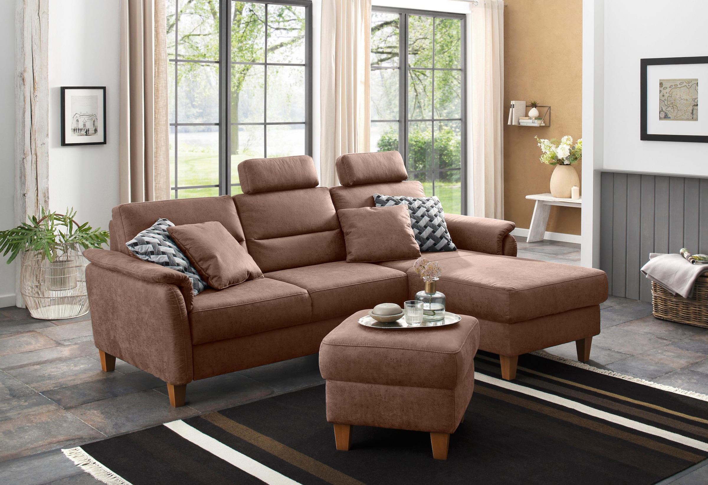 Home affaire Polsterhocker »Palmera«, mit Stauraum, passend zur Serie »Palmera«