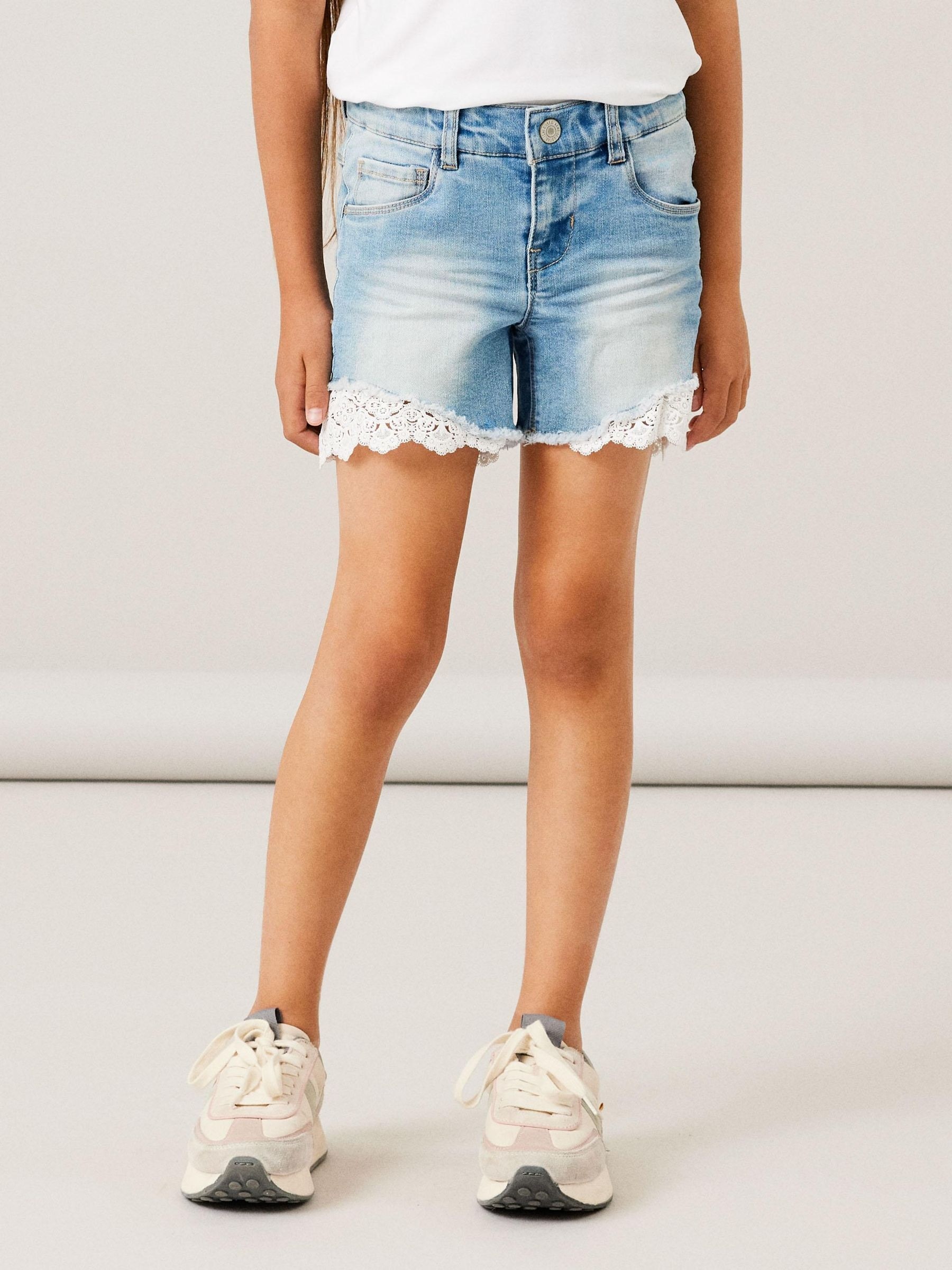 Image of Name It Jeansshorts "NKFSALLI SLIM DNM SHORTS" Baumwollmischung