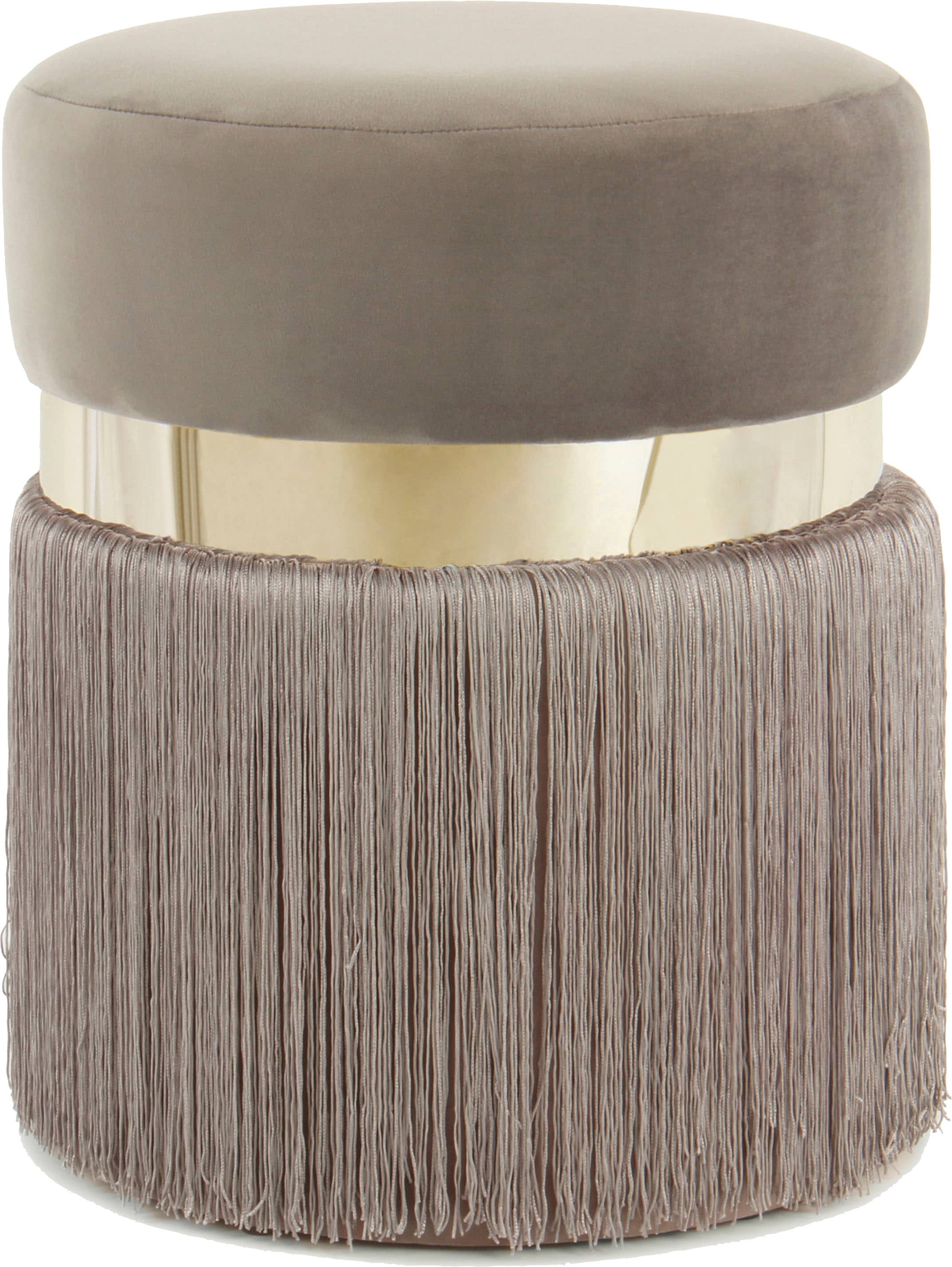 Kayoom Sitzhocker »Hocker Rebecca 925, Sitzpouf in runder Form,mit samtigem Bezug«, (1 St.), pflegeleicht, modern, vielseitig verwendbar, Sitzfläche gepolstert