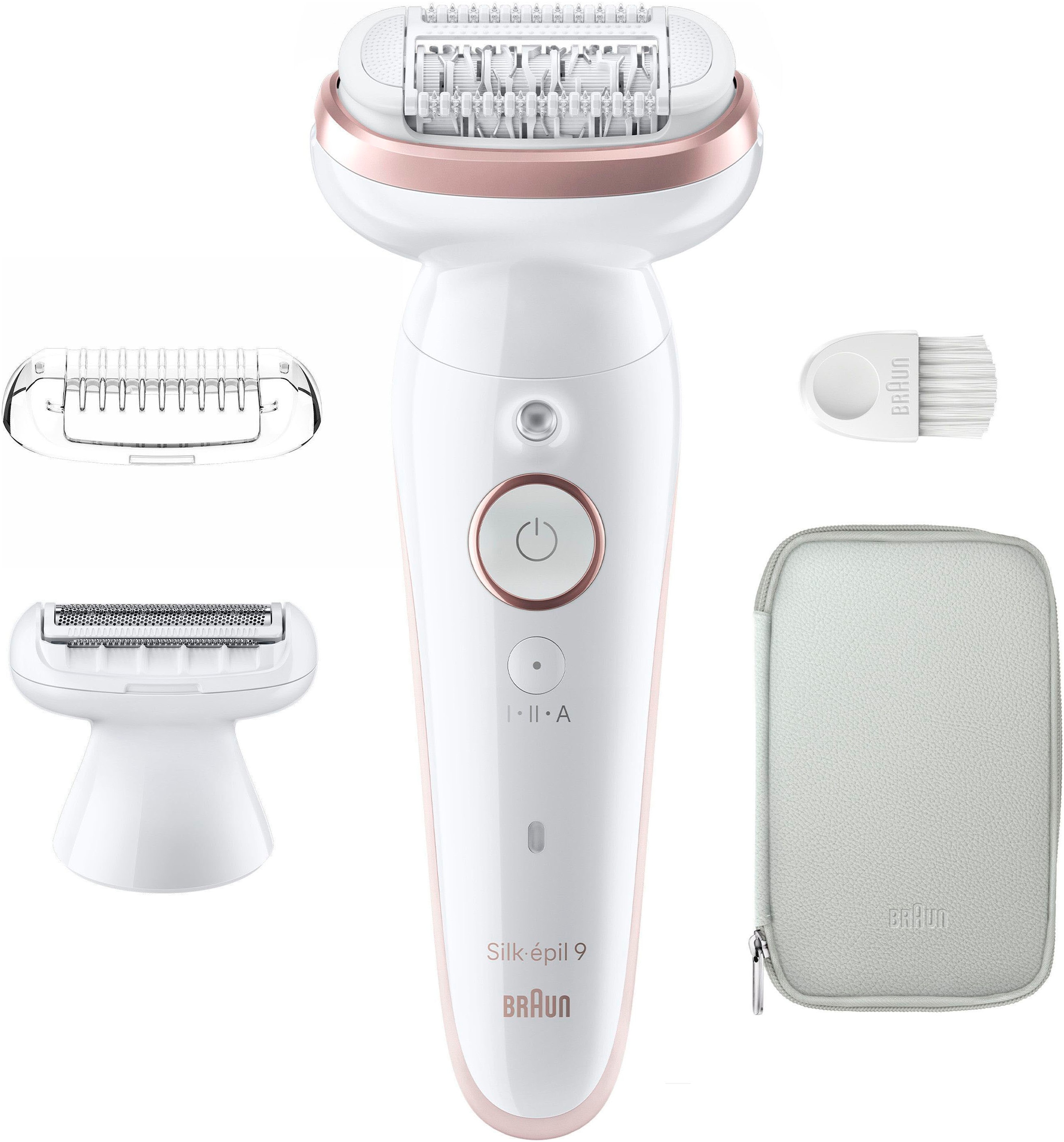 Braun Epilierer »Silk-épil 9 9-030«, Rasier-& Trimmeraufsatz, mit Etui
