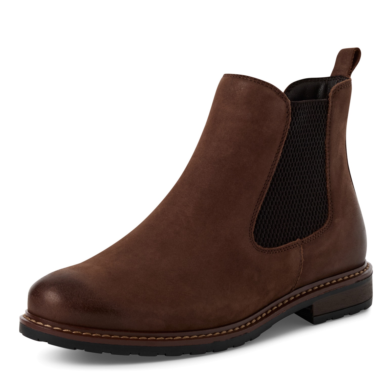 Image of Tamaris Chelseaboots Blockabsatz, Stiefelette, Businesschuh, Schlupfboots, Anziehlasche