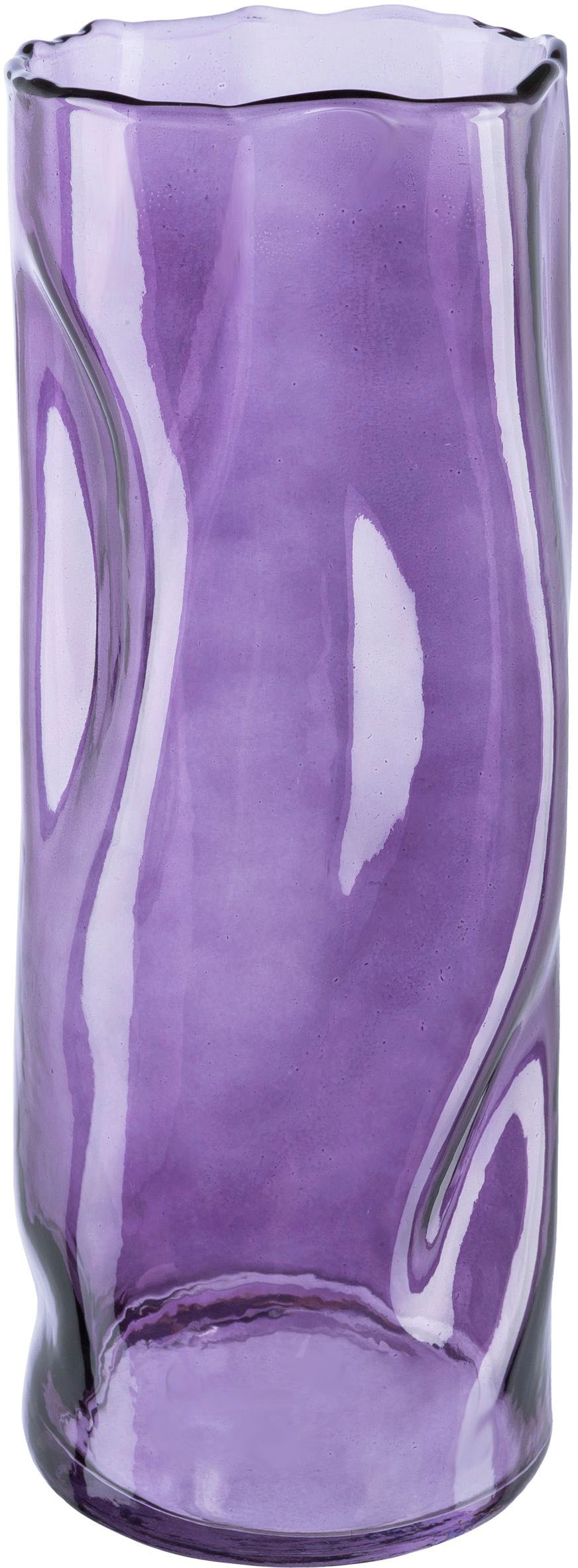 Creativ home Tischvase »Blumenvase«, (1 St.), Vase aus Glas, im Crunch-Design, Höhe ca. 30 cm