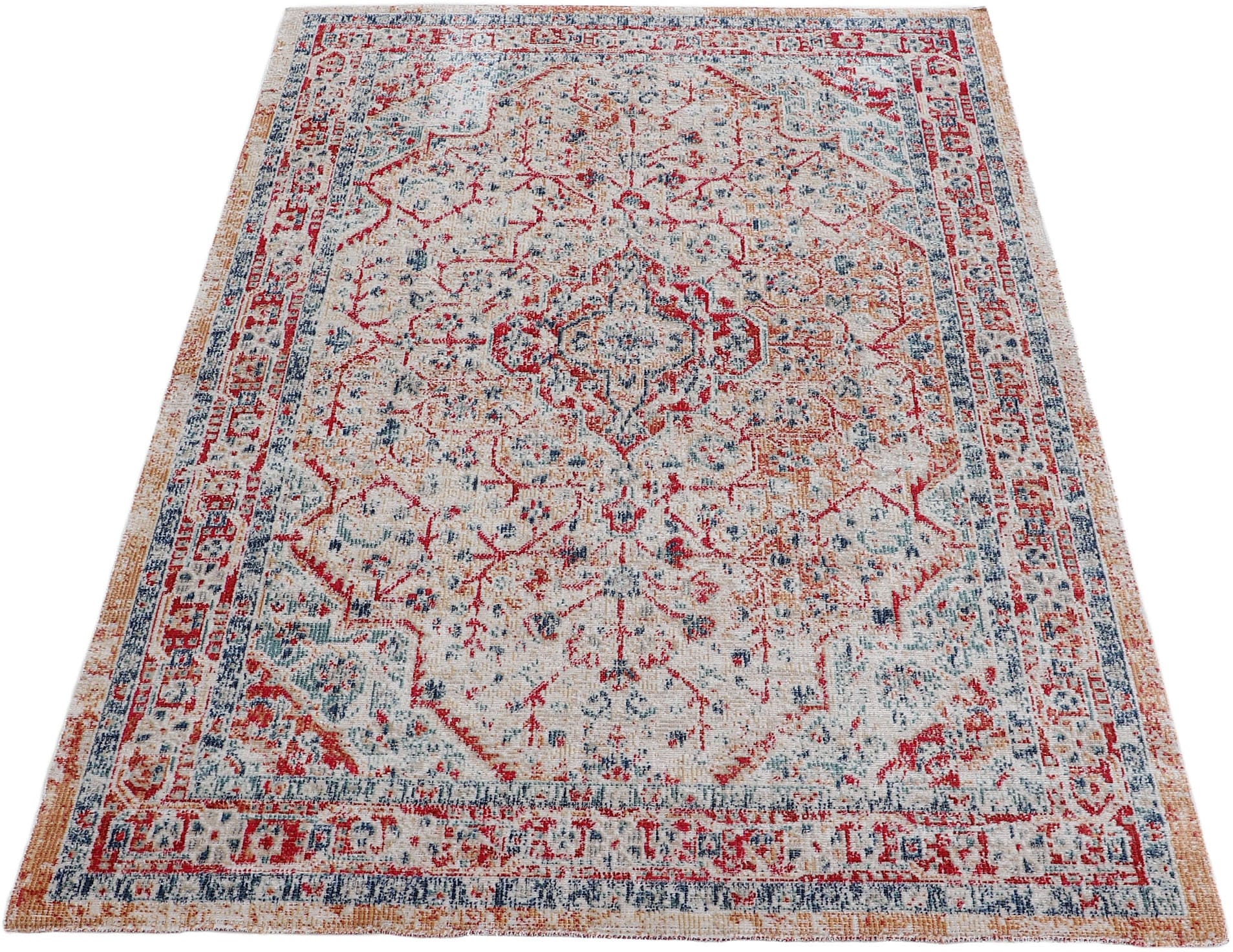 carpetfine Teppich »Noah_2« rechteckig 3 mm Höhe Orient Vintage Look, Wohnzimmer