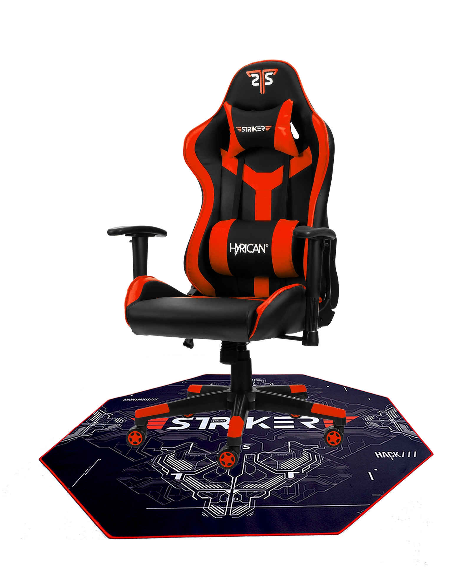 Hyrican Gaming-Stuhl »Striker Gaming-Stuhl "Copilot" Gamingstuhl + Stuhlunterlage«,...