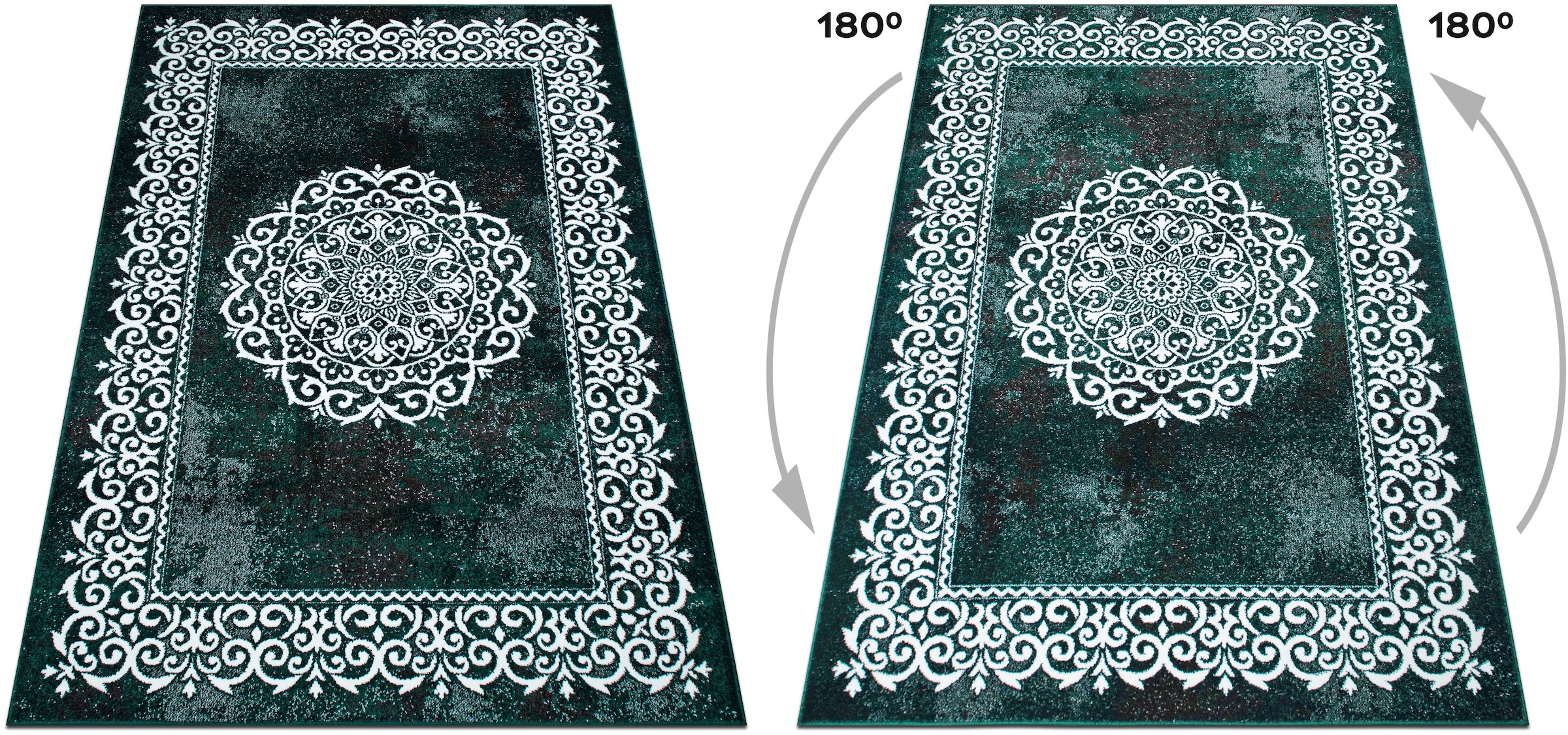 my home Tapis »Dafna« Rectangulaire 9 mm Höhe Orient-Optik, Vintage Design, Kurzflor, pflegeleicht, dezenter Glanz