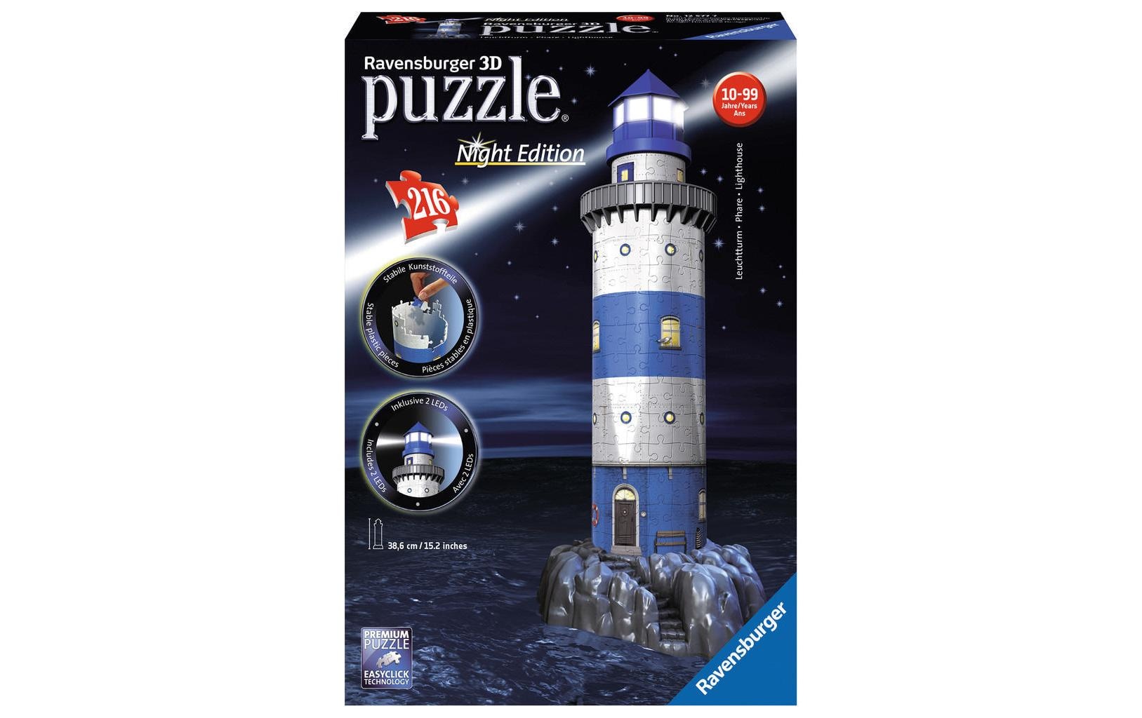 3D-Puzzle »Leuchtturm bei Nacht«