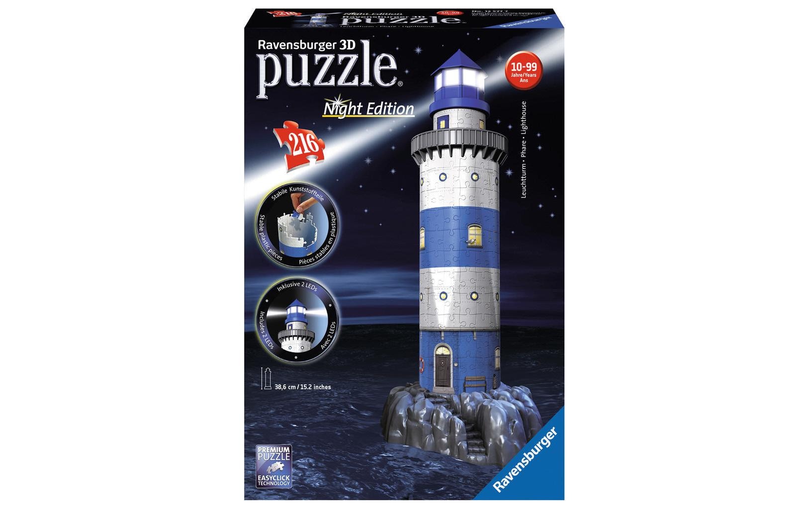 Ravensburger 3D-Puzzle »Leuchtturm bei Nacht«